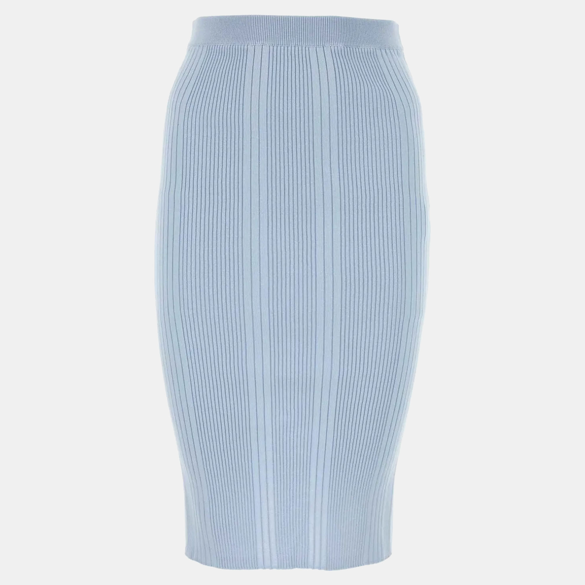 

Bottega Veneta Pastel Light-blue Cotton Skirt