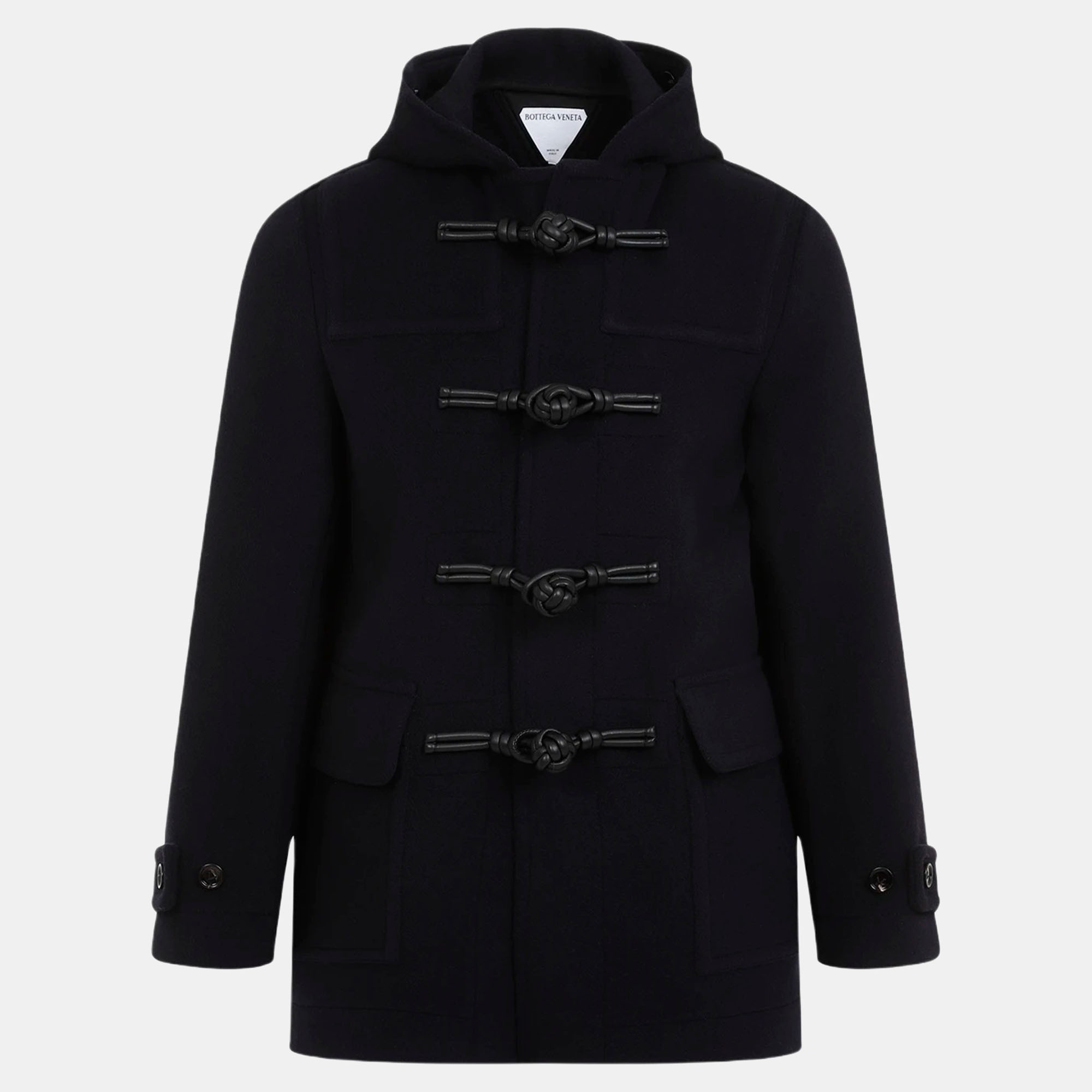 

Bottega Veneta Navy Blue Wool Montgomery coat