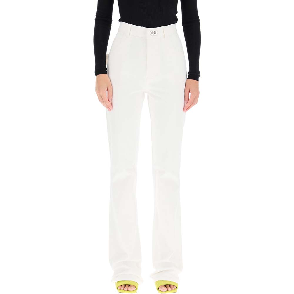 

Bottega Veneta White Flared Jeans Size IT 42
