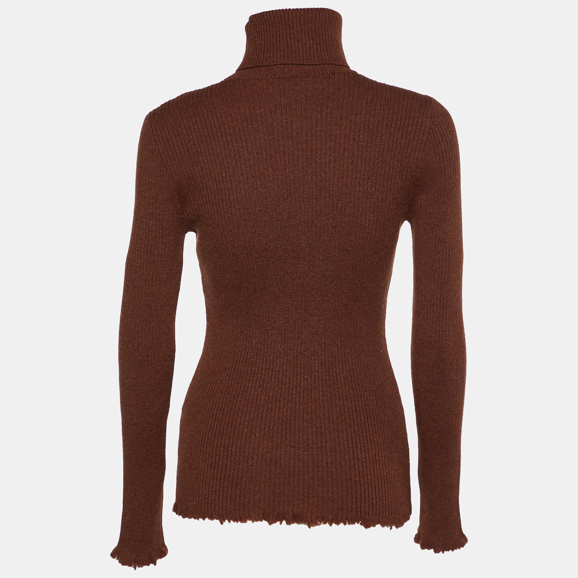 

Bottega Veneta Brown Cashmere Knit Turtle Neck Sweater