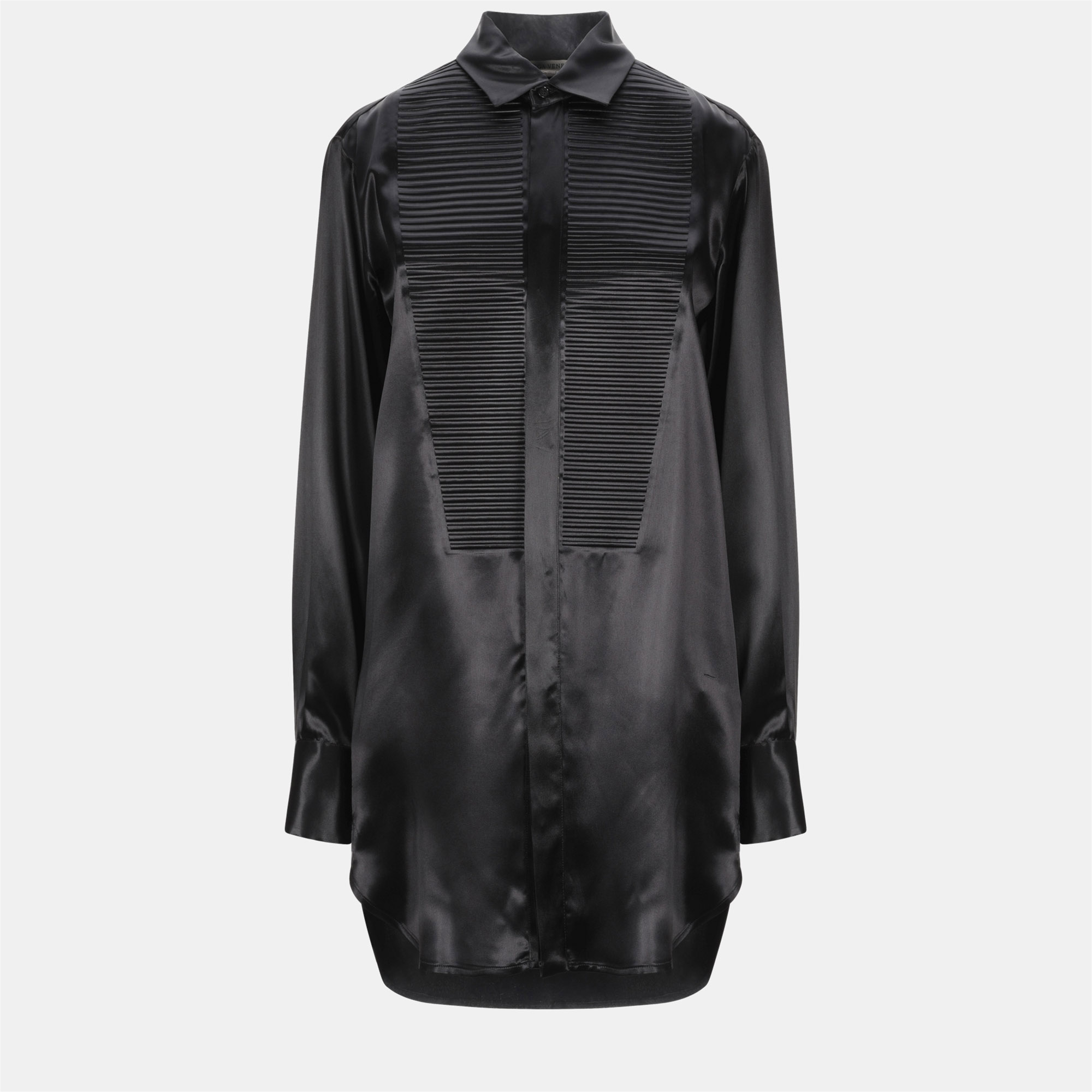 Pre-owned Bottega Veneta Acetate Shirt 42 In Black