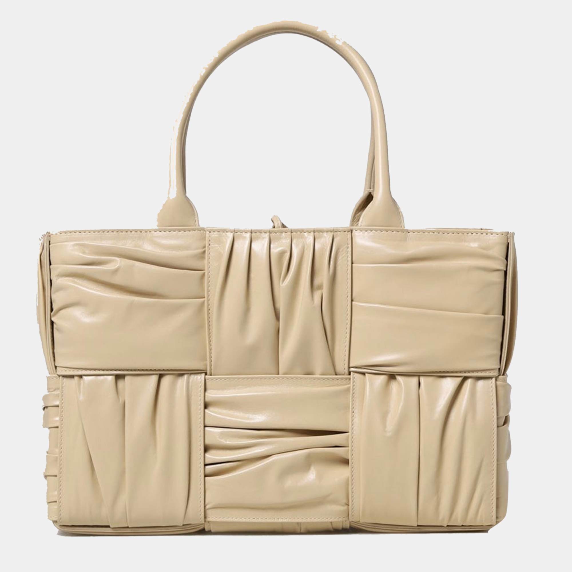 

Bottega Veneta Leather Aero Tote Bag, Beige