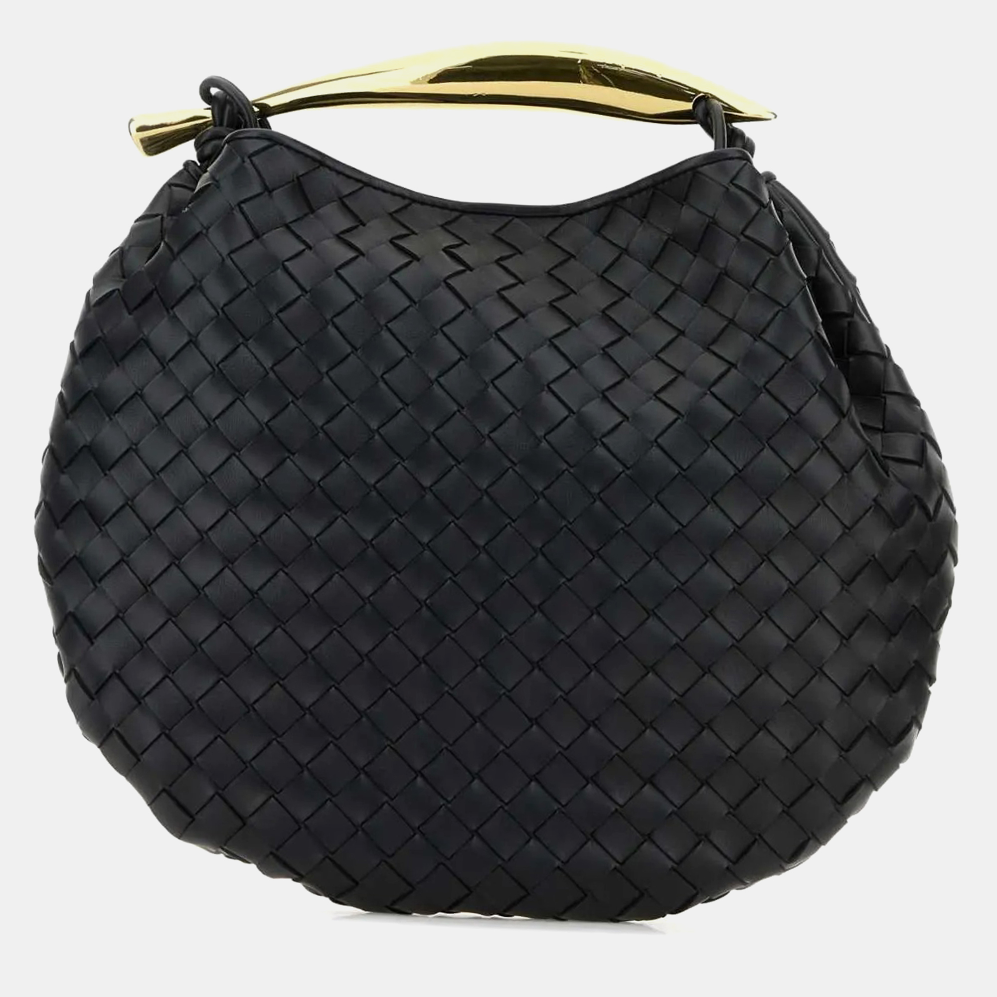 

Bottega Veneta Navy Blue Leather Sardine Handbag