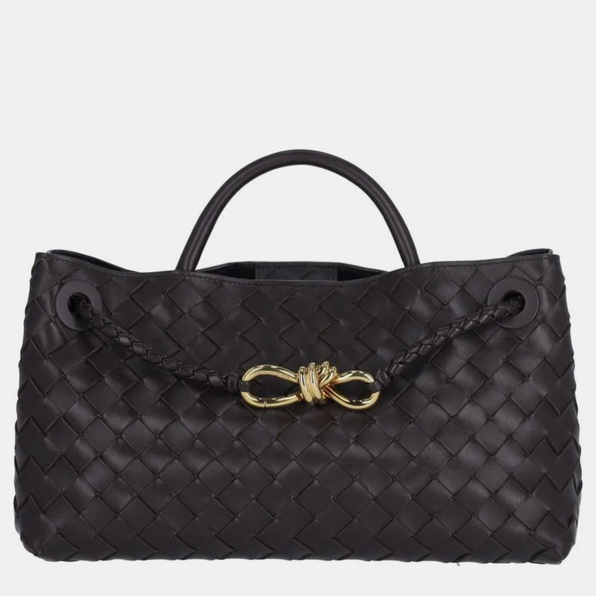 

Bottega Veneta Marrone Leather andiamo East-west Small Bag, Black