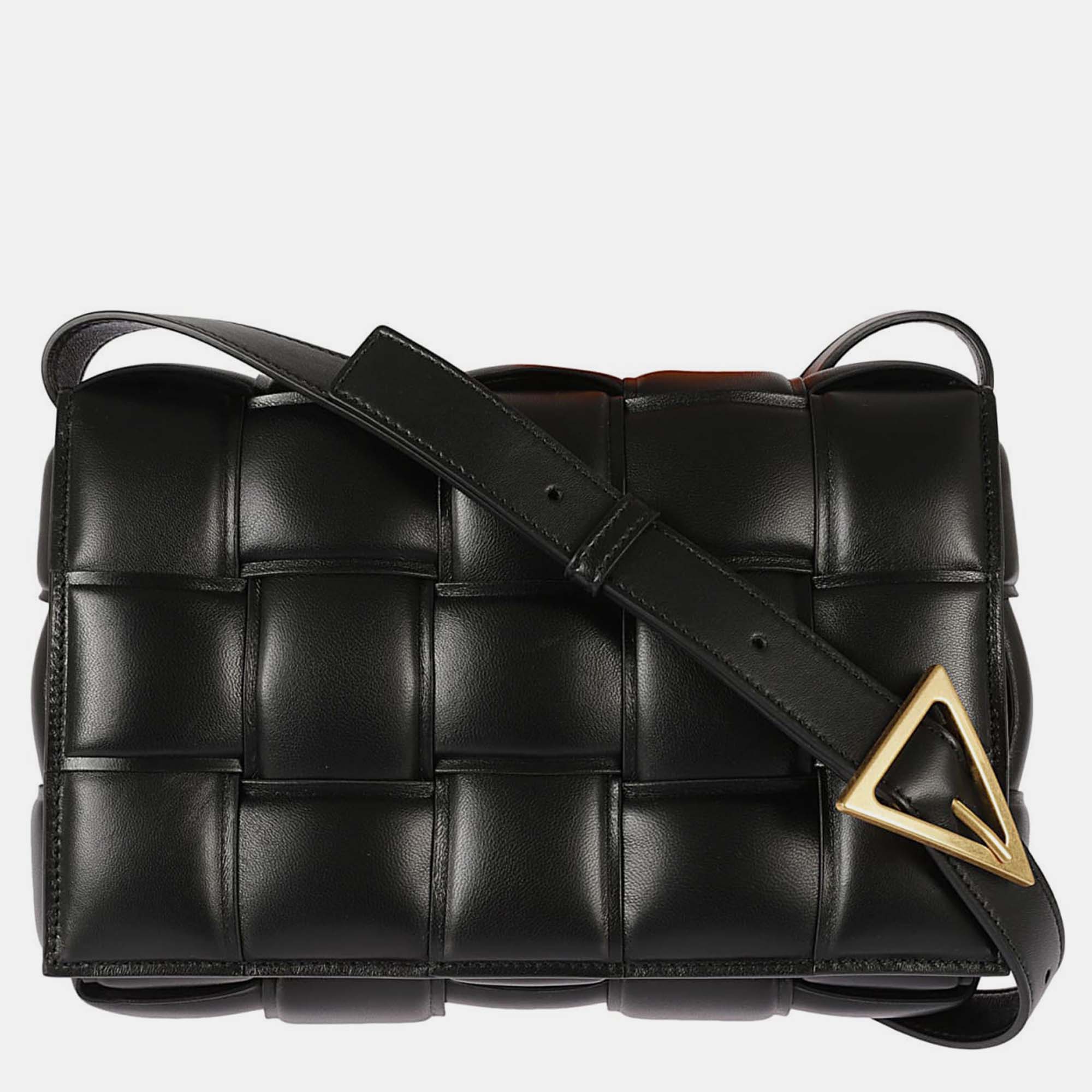 

Bottega Veneta Black Padded Cassette Shoulder Bag