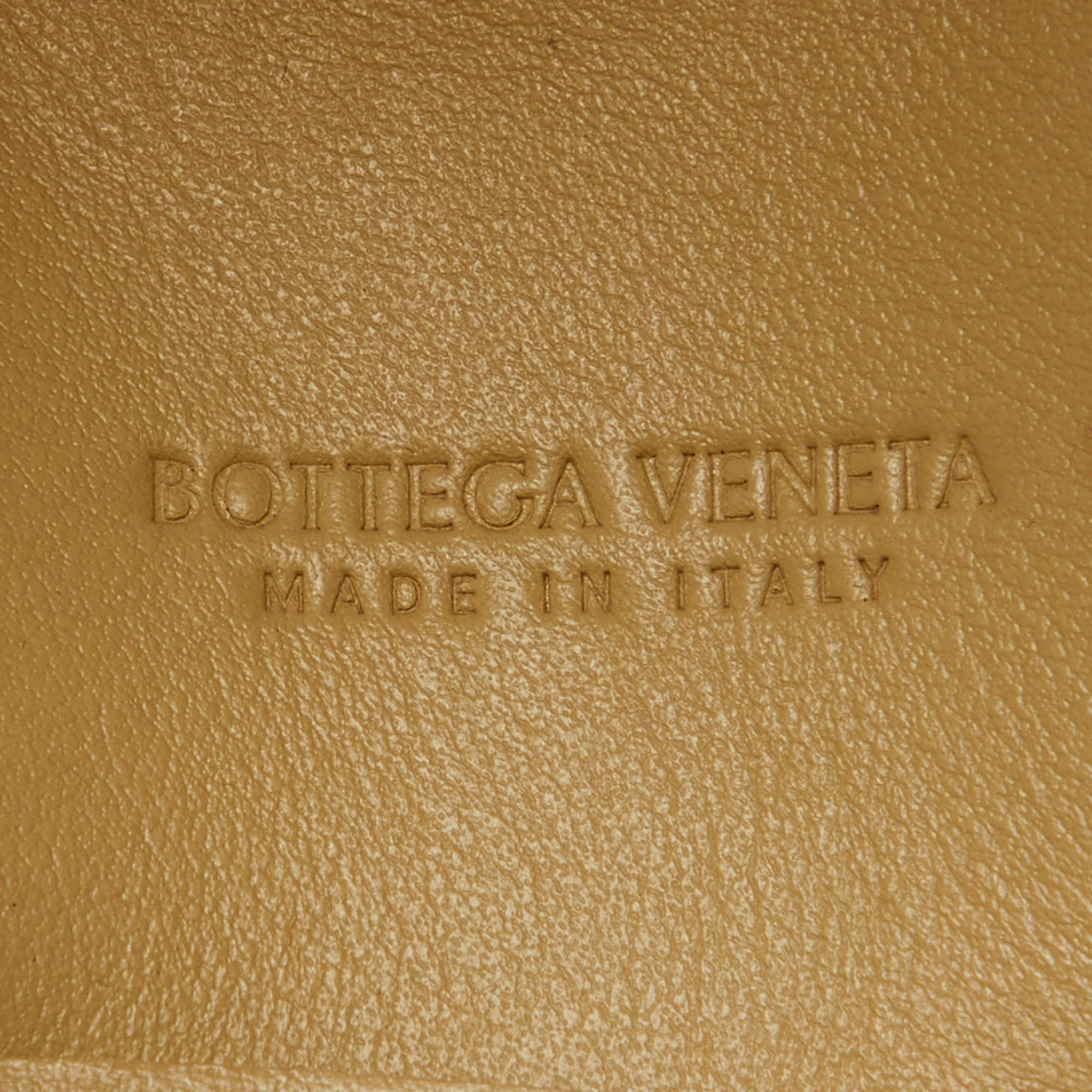 Bottega Veneta Porridge Cream Leather Mini Cassette Bucket Bag 