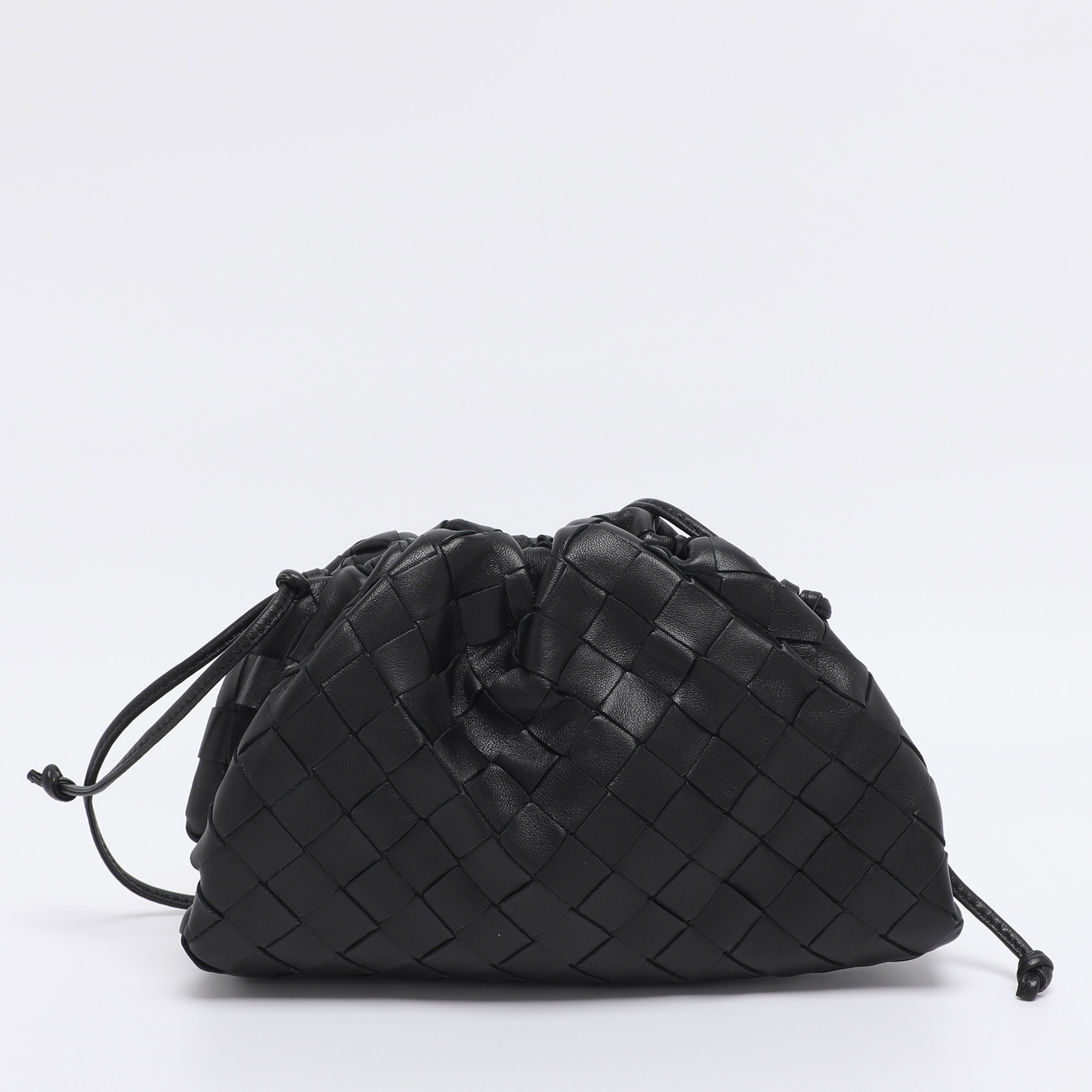

Bottega Veneta Black Intrecciato Leather Mini The Pouch Bag