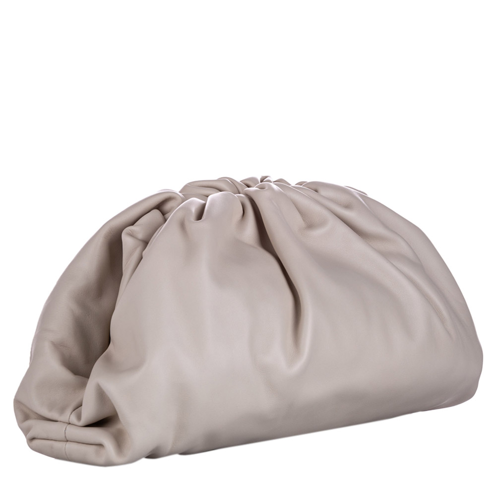 

Bottega Veneta Grey Leather The Pouch Clutch