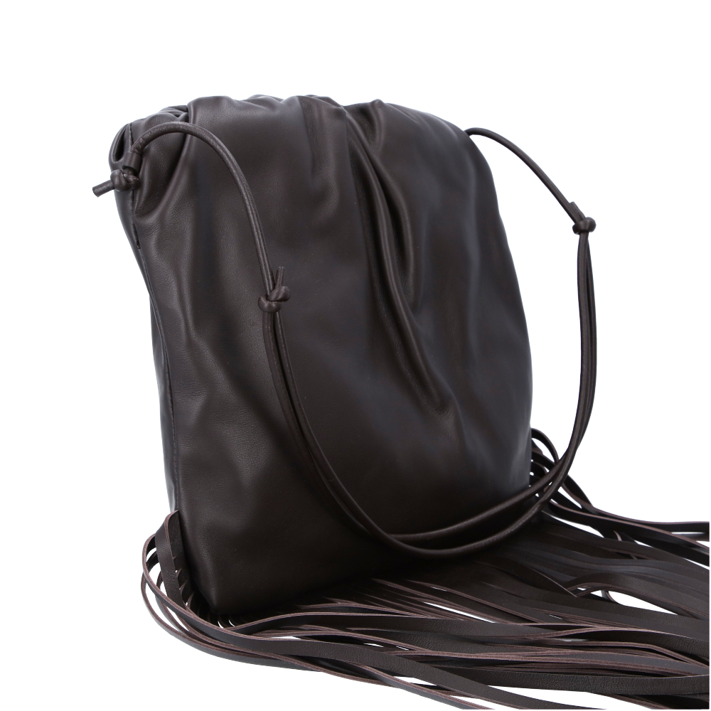

Bottega Veneta Brown Leather The Fringe Pouch Shoulder Bag