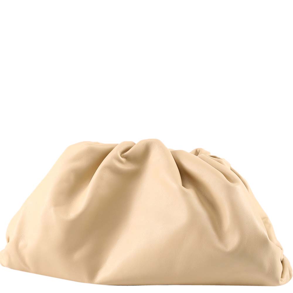 

Bottega Veneta Beige Leather The Pouch Clutch