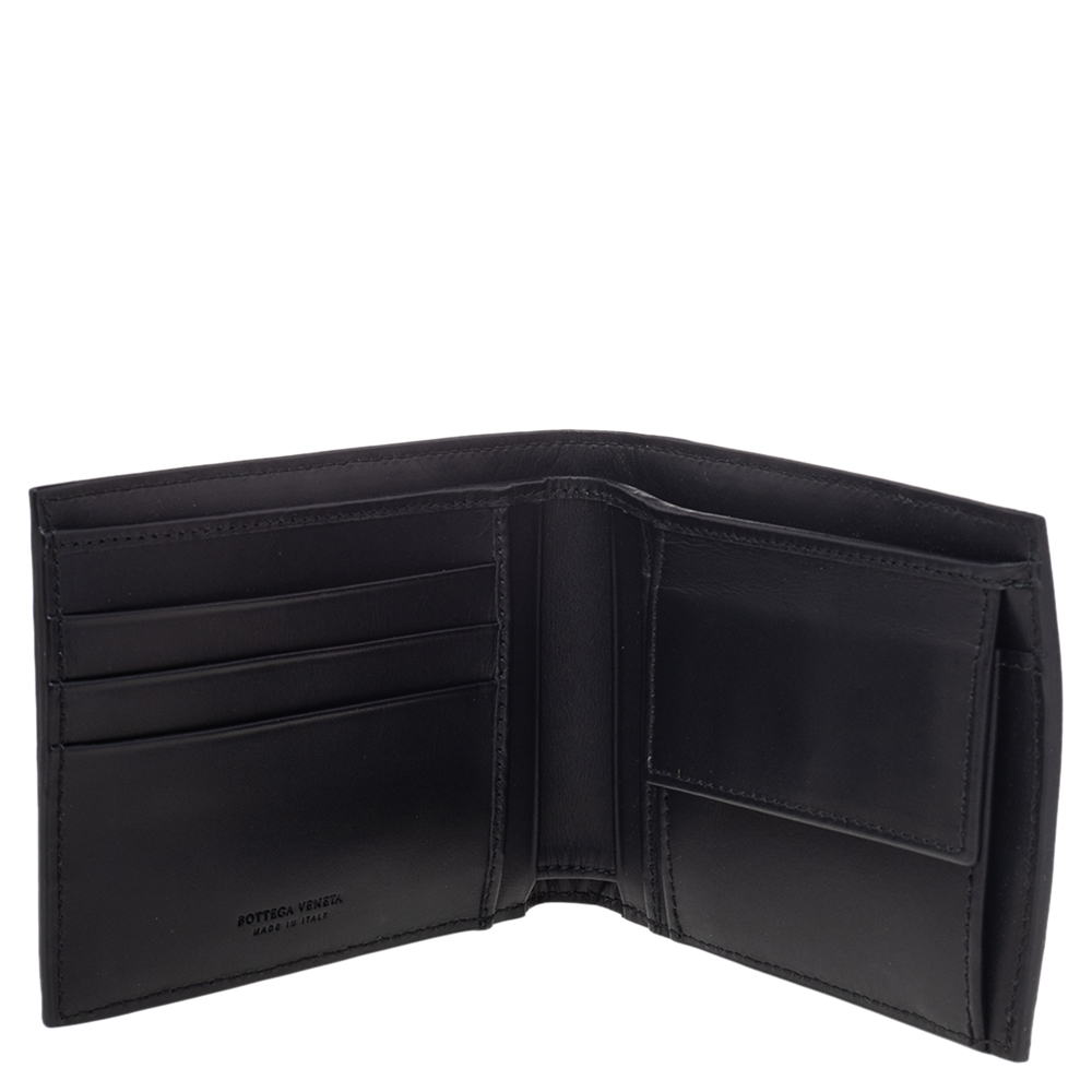 

Bottega Veneta Black Intrecciato Leather Bifold Wallet