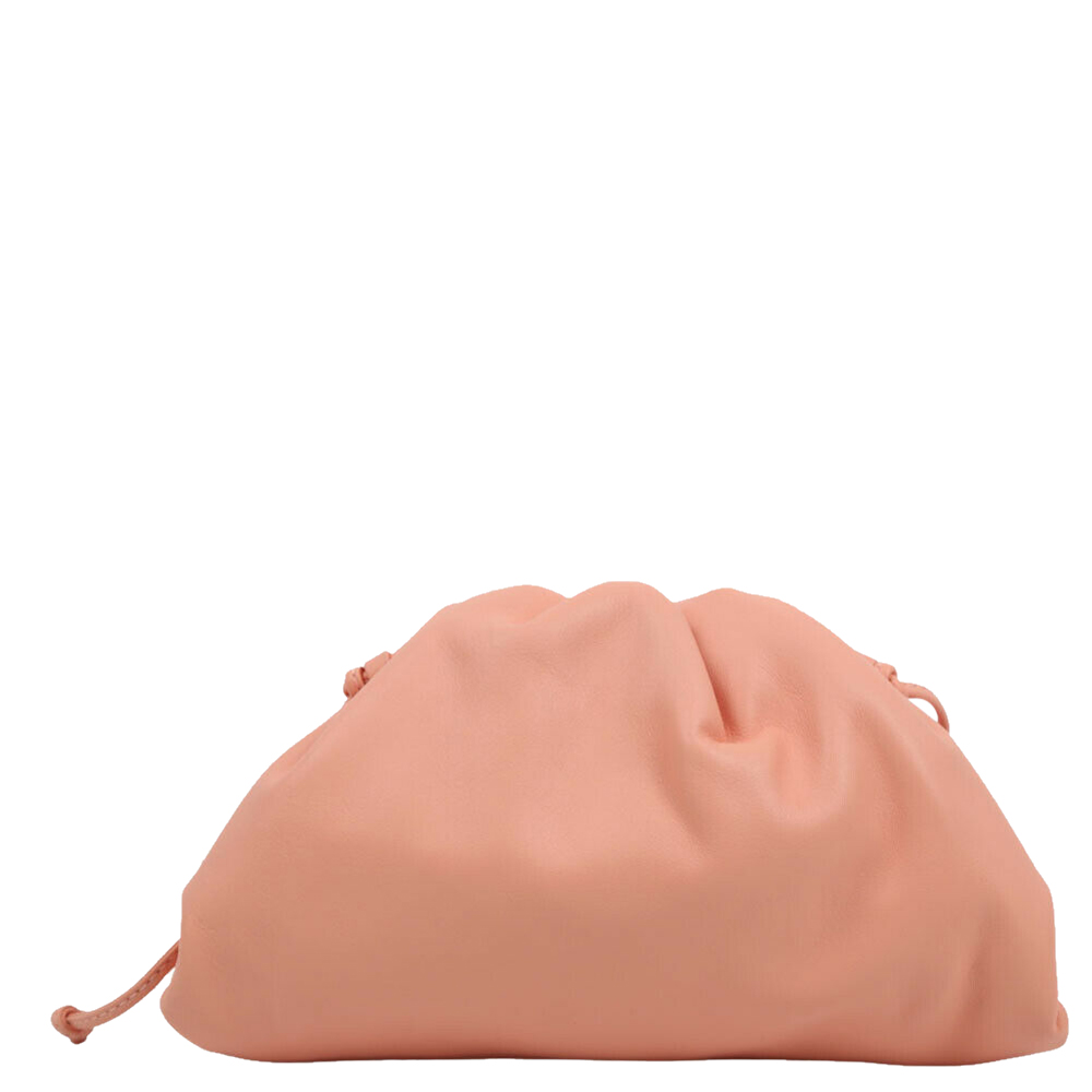 

Bottega Veneta Peach Leather Pouch 20 Shoulder Bag, Pink
