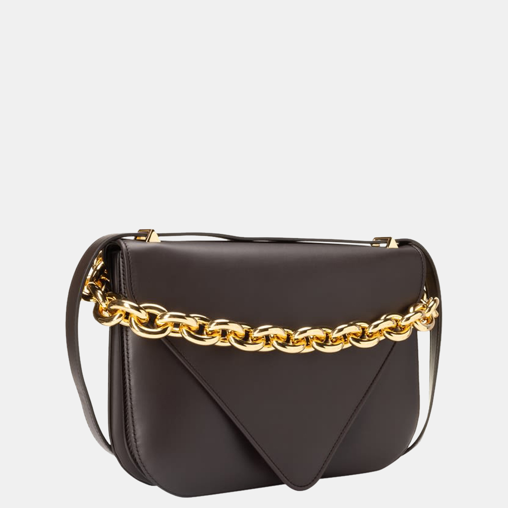 

Bottega Veneta Black Leather Mount Shoulder Bag