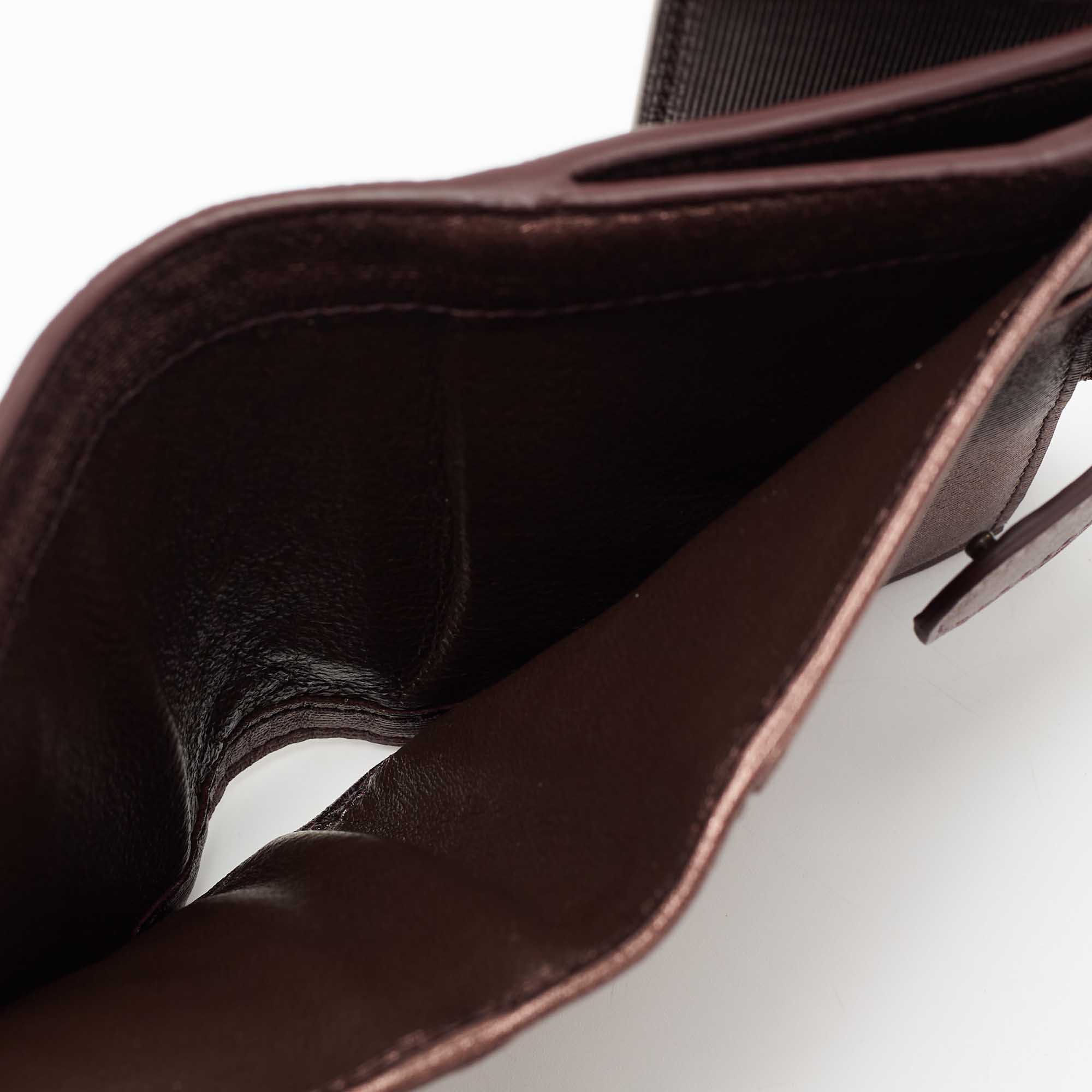 

Bottega Veneta Metallic Brown Intrecciato Leather French Wallet