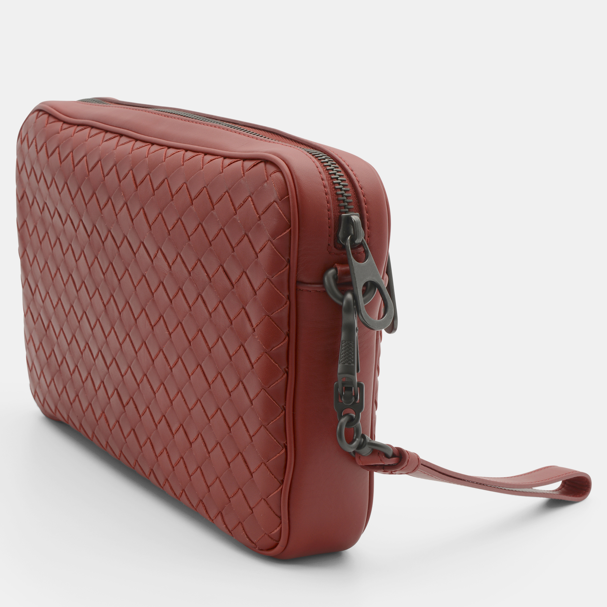 

Bottega Veneta Red Leather Wristlet