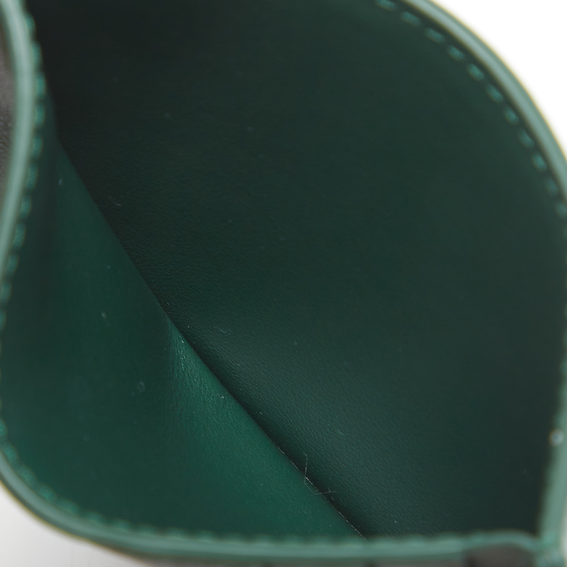 

Bottega Veneta Green Intrecciato Leather Card Case