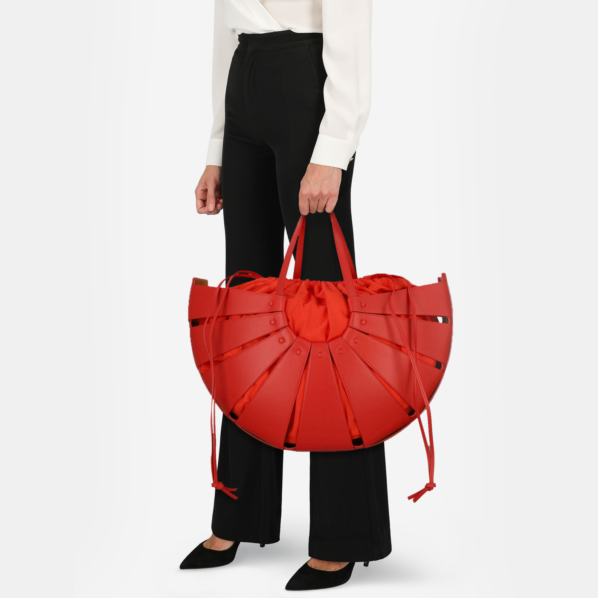 

Bottega Veneta Women's Leather Tote Bag - Red