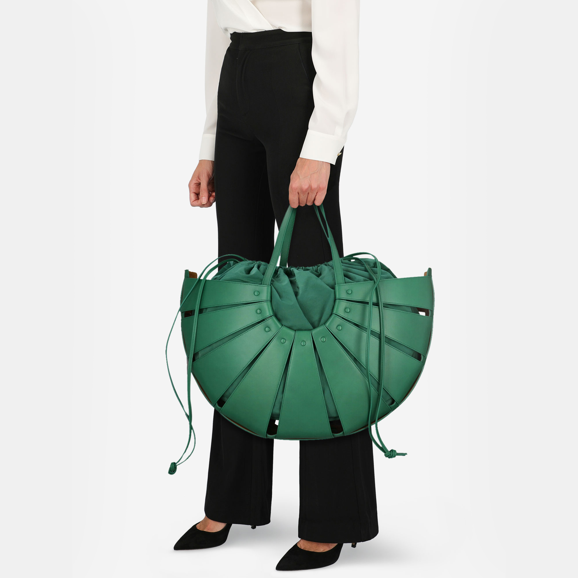 

Bottega Veneta Women's Leather Tote Bag - Green