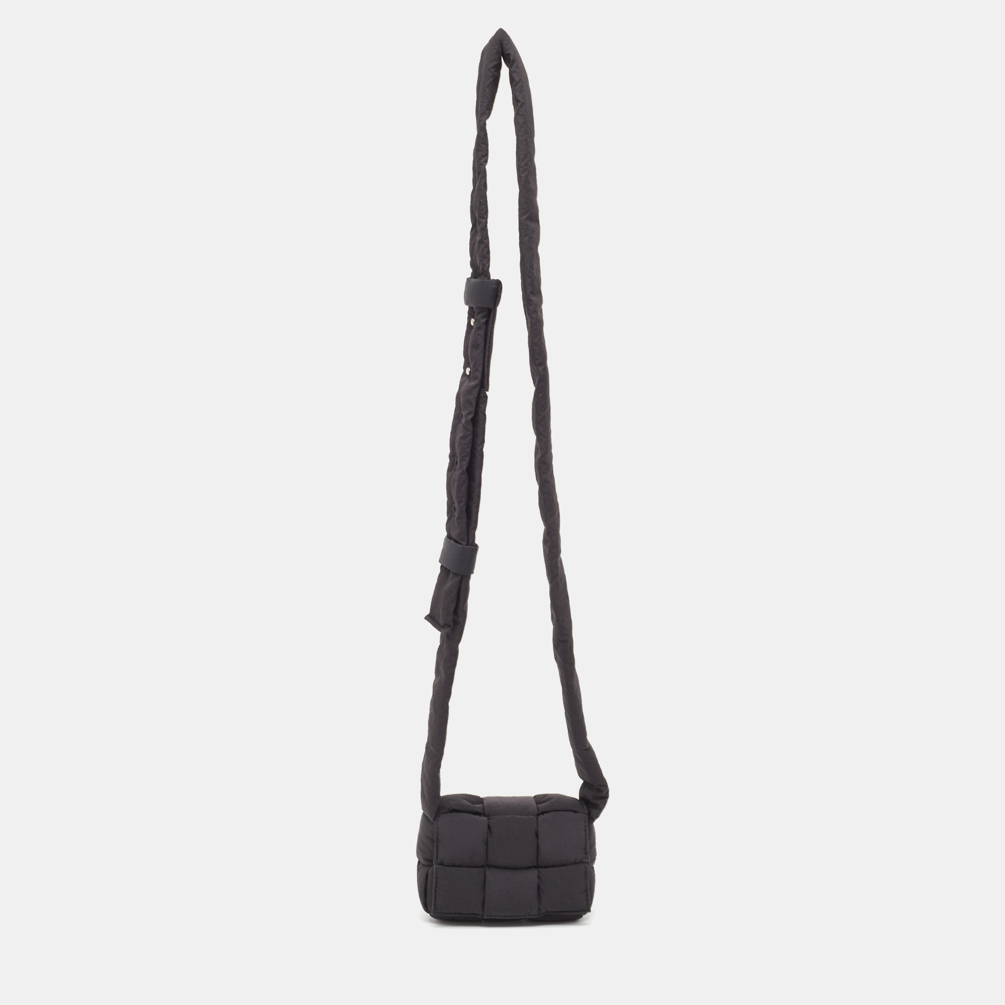 

Bottega Veneta Black Intrecciato Nylon Mini Cassette Crossbody Bag