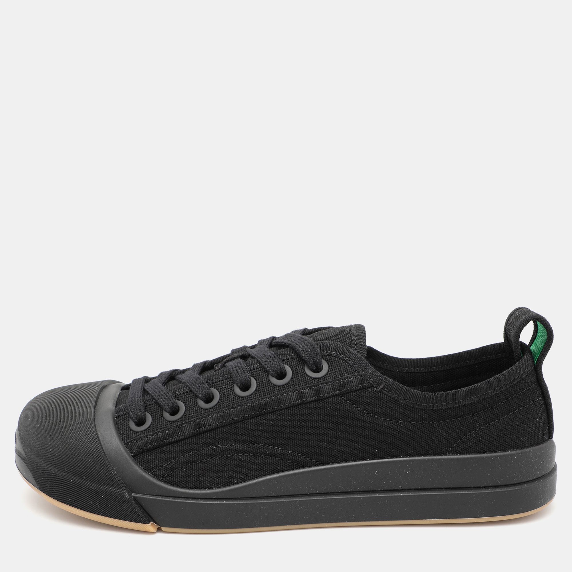 

Bottega Veneta Black Canvas Vulcanized Sneakers Size