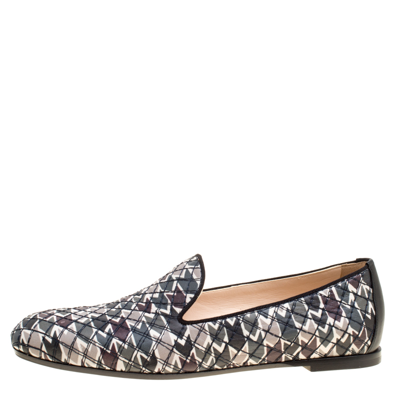 

Bottega Veneta Printed Leather Smoking Slippers Size, Multicolor