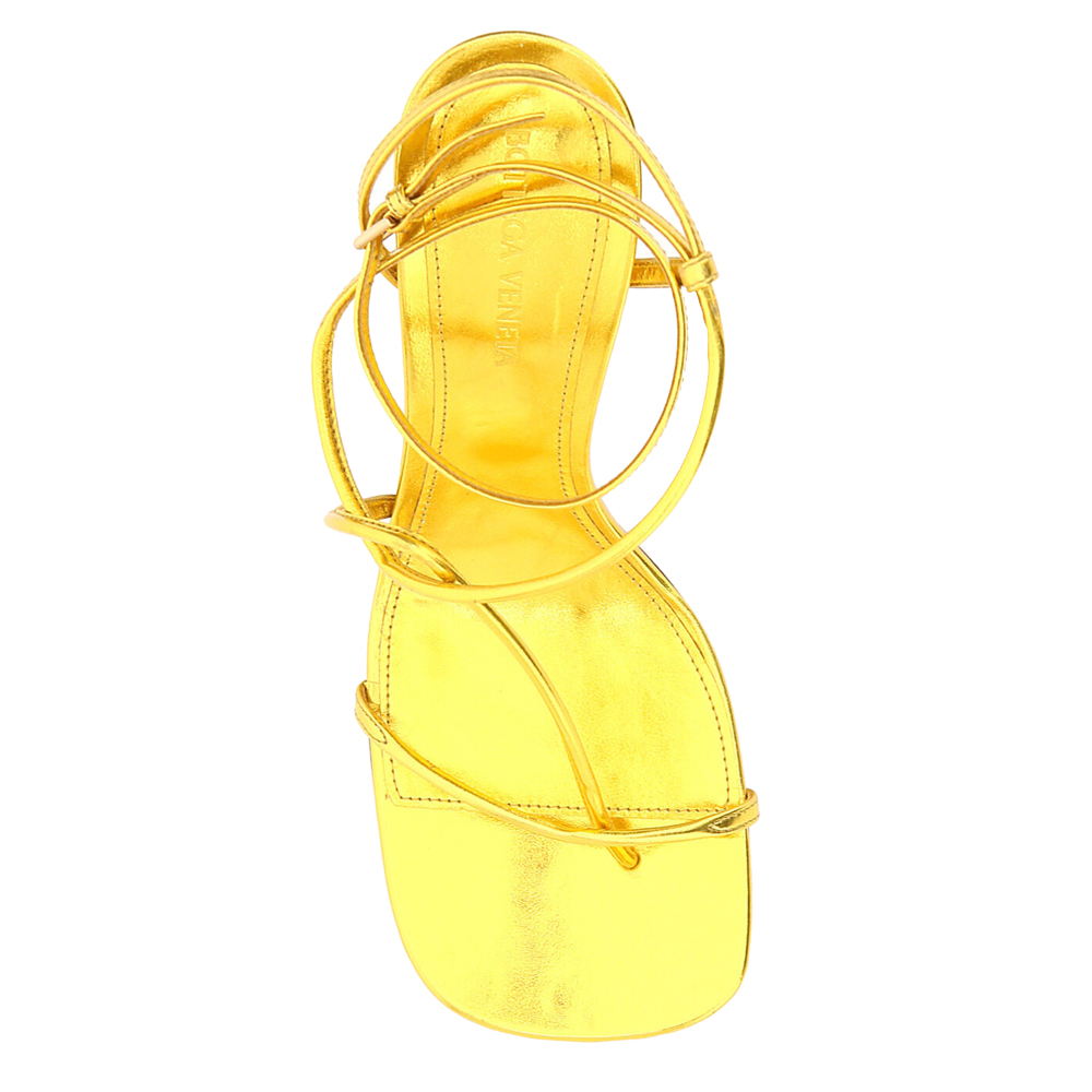 

Bottega Veneta Yellow Bv Line Leather Sandals Size EU