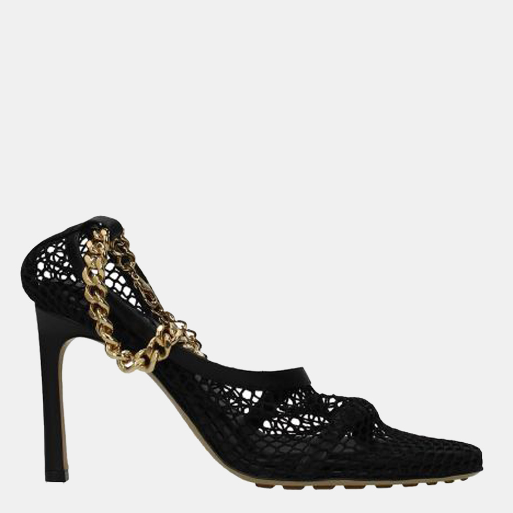 

Bottega Veneta Black Mesh Stretch Shoes Size US 7 EU