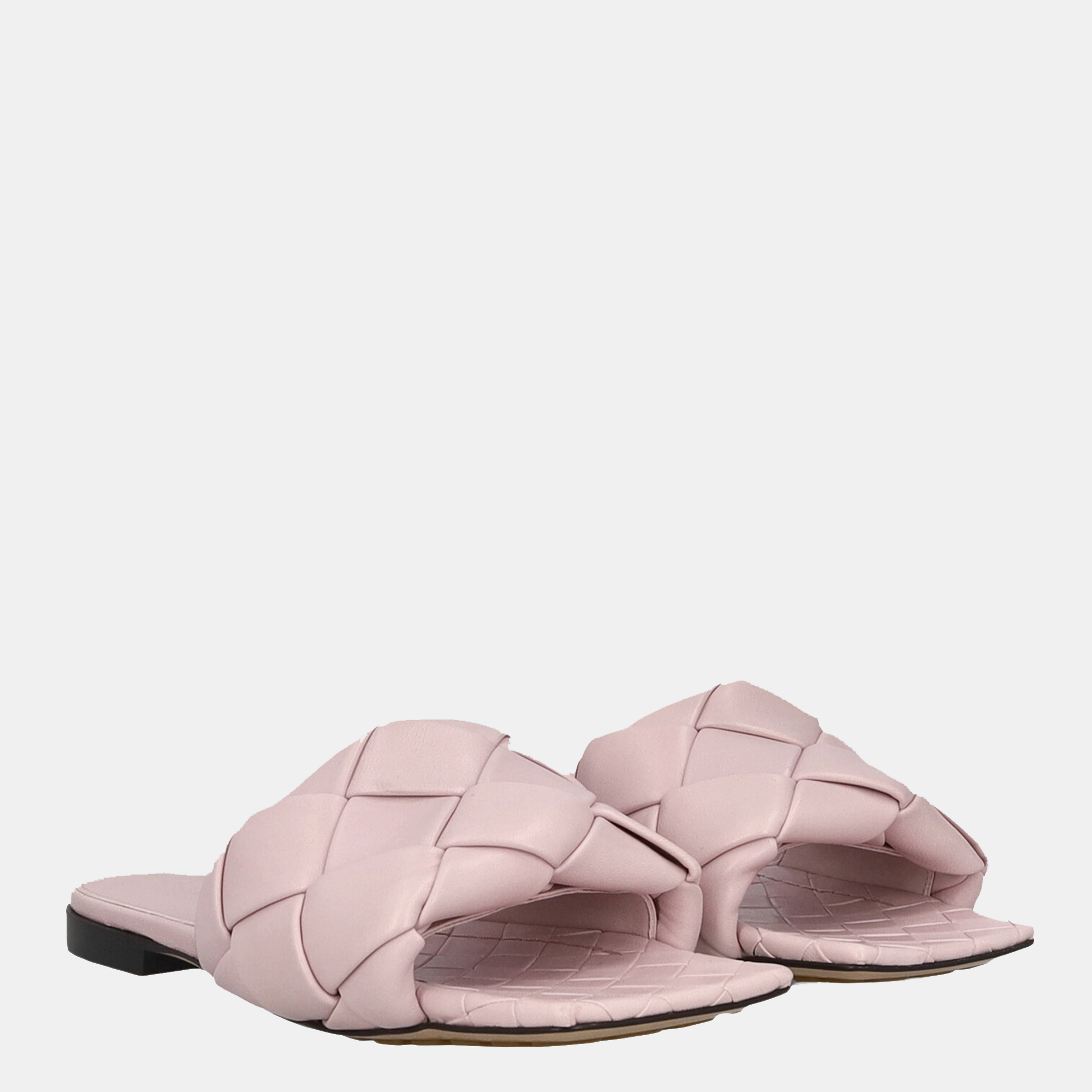 

Bottega Veneta Women's Leather Slippers - Pink - EU