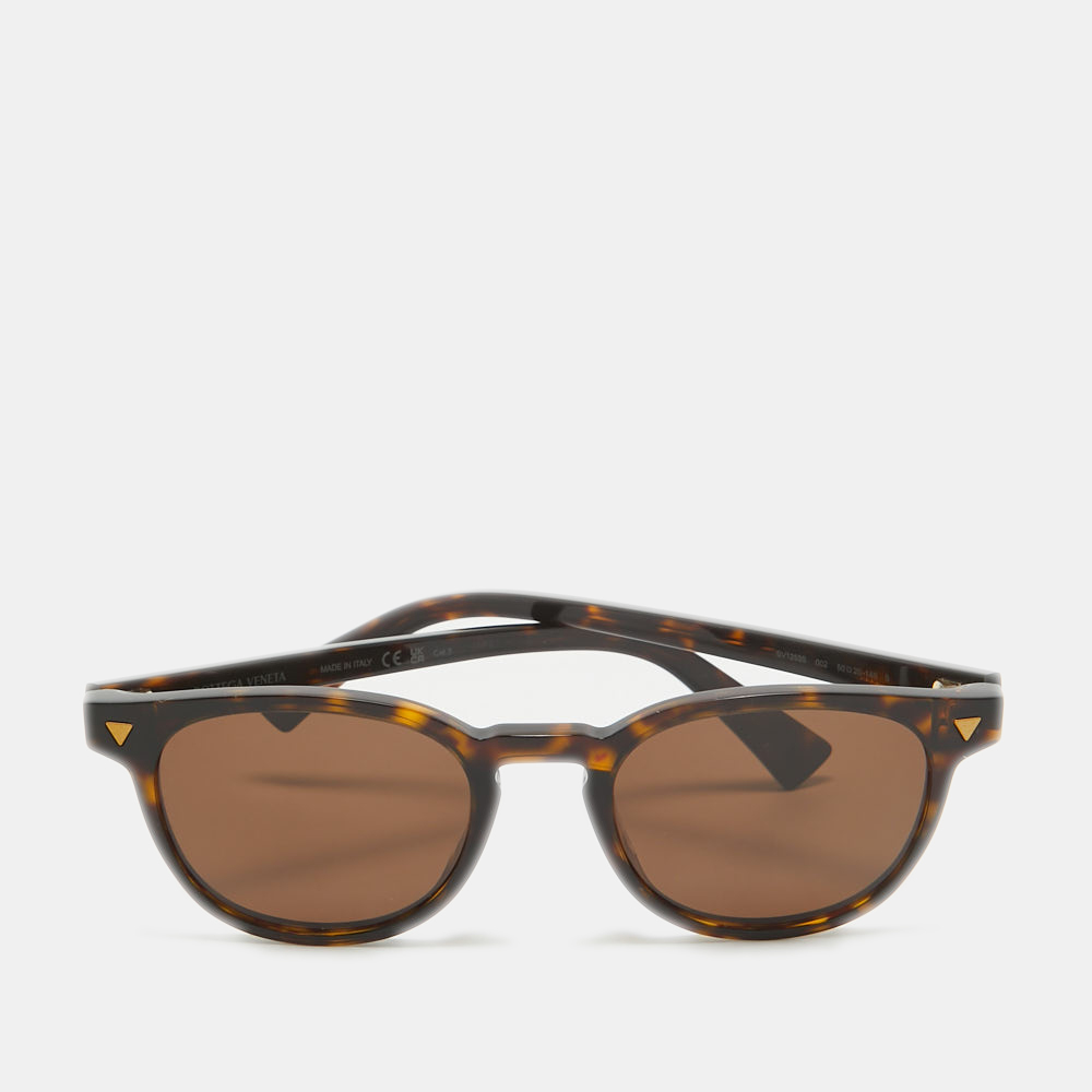 

Bottega Veneta Havana/Brown BV1253S Oval Sunglasses