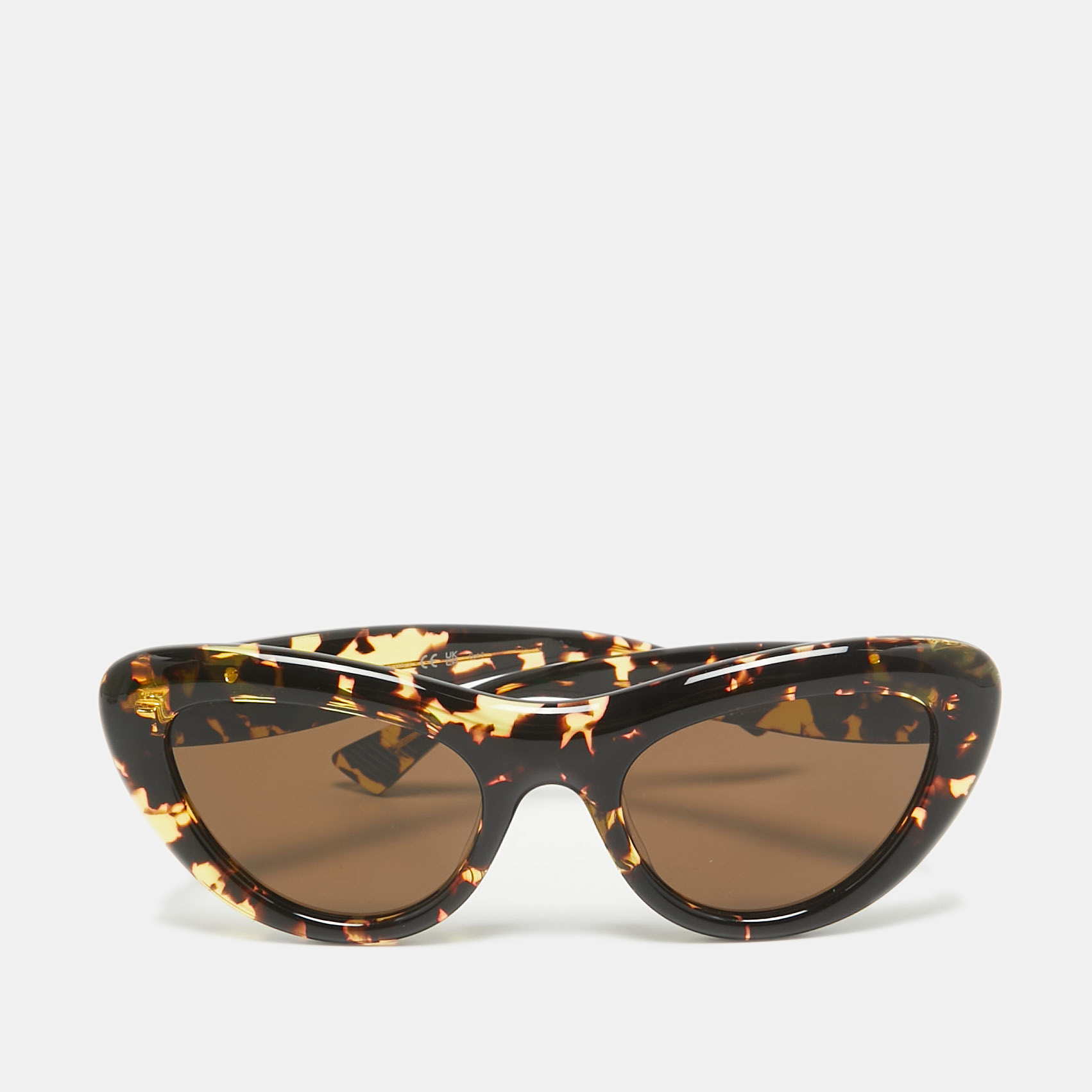 

Bottega Veneta Tortoise Brown BV1282S Bombe Cat Eye Sunglasses