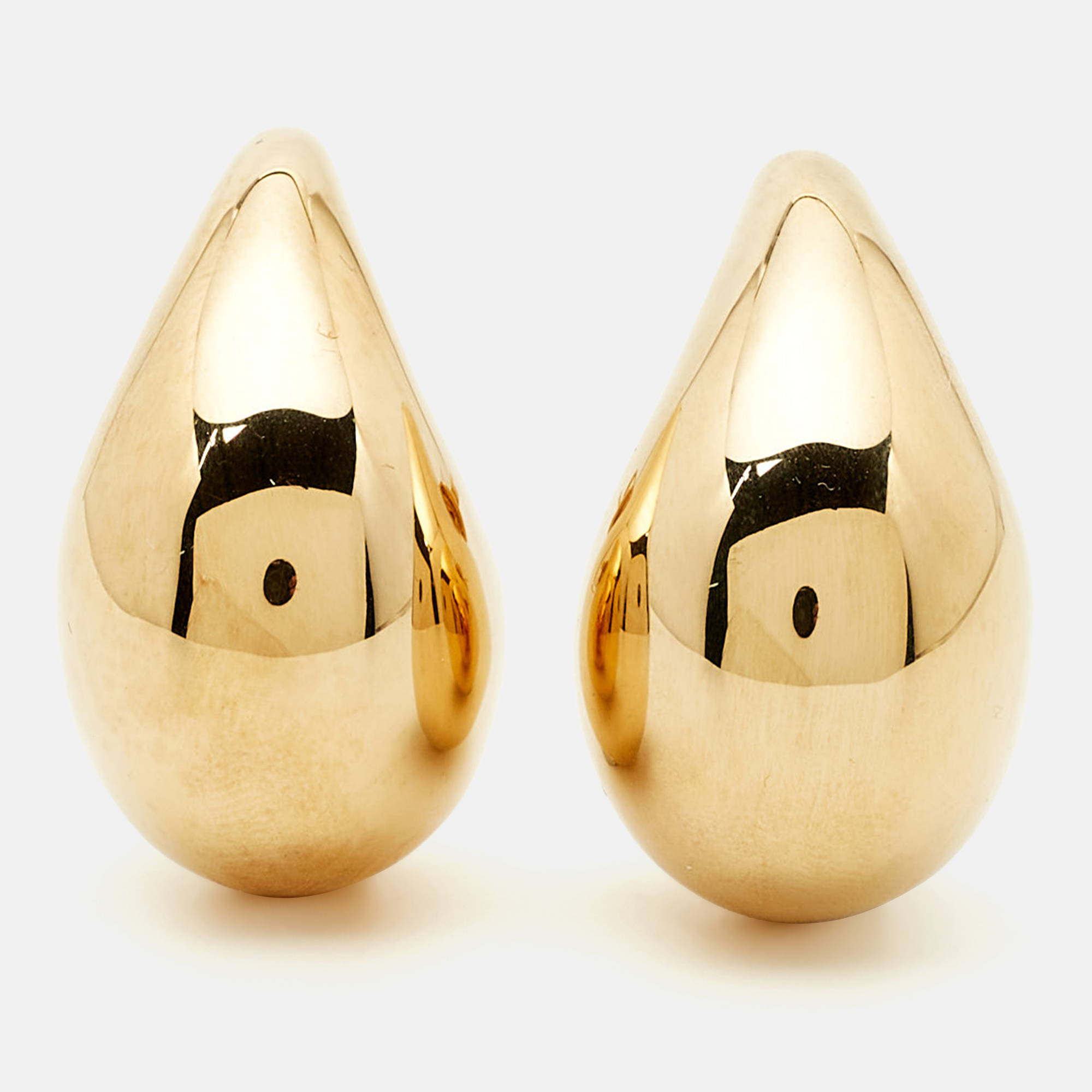 

Bottega Veneta Drop Gold Tone Sterling Silver Earrings