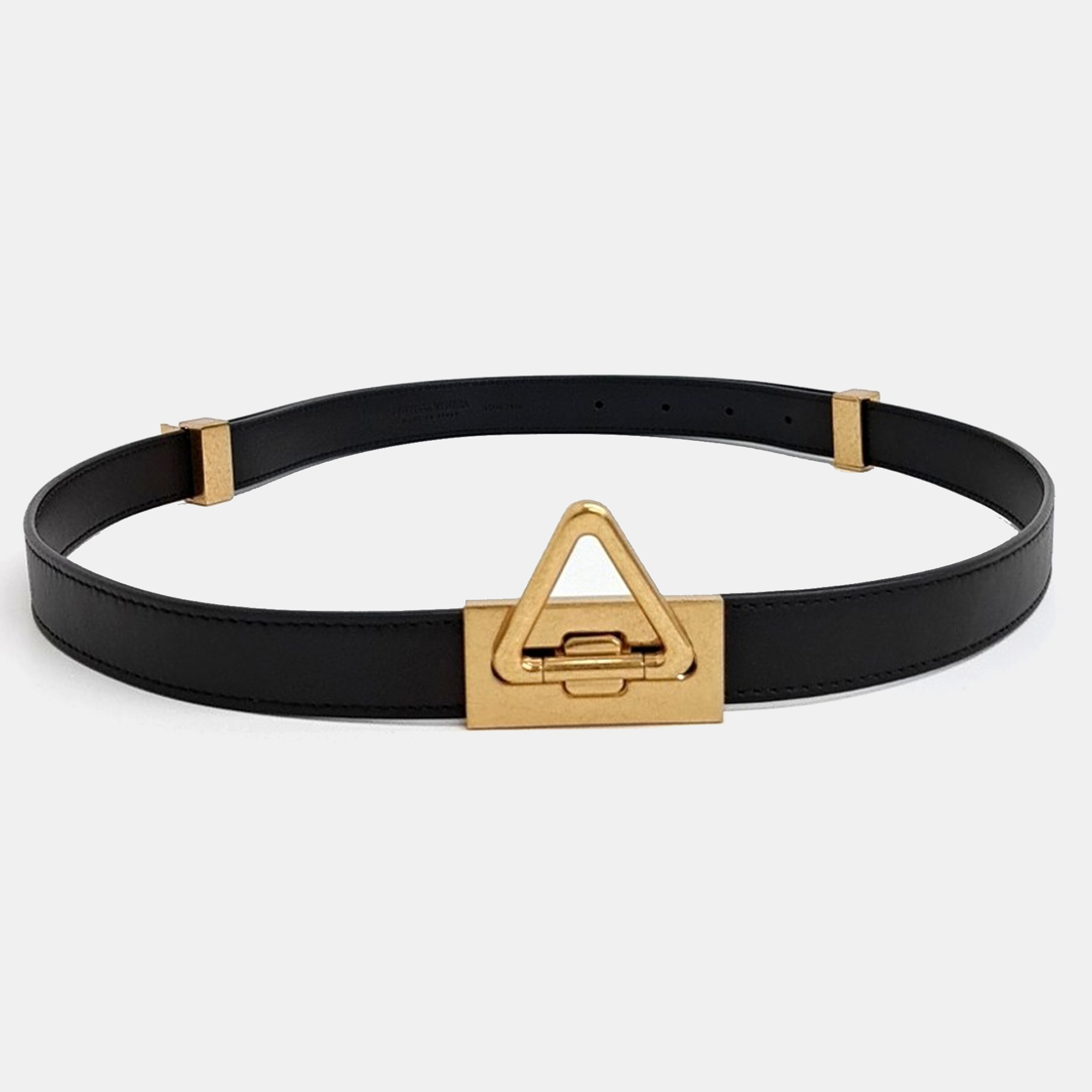 Pre-owned Bottega Veneta Dark Brown Leather Belt