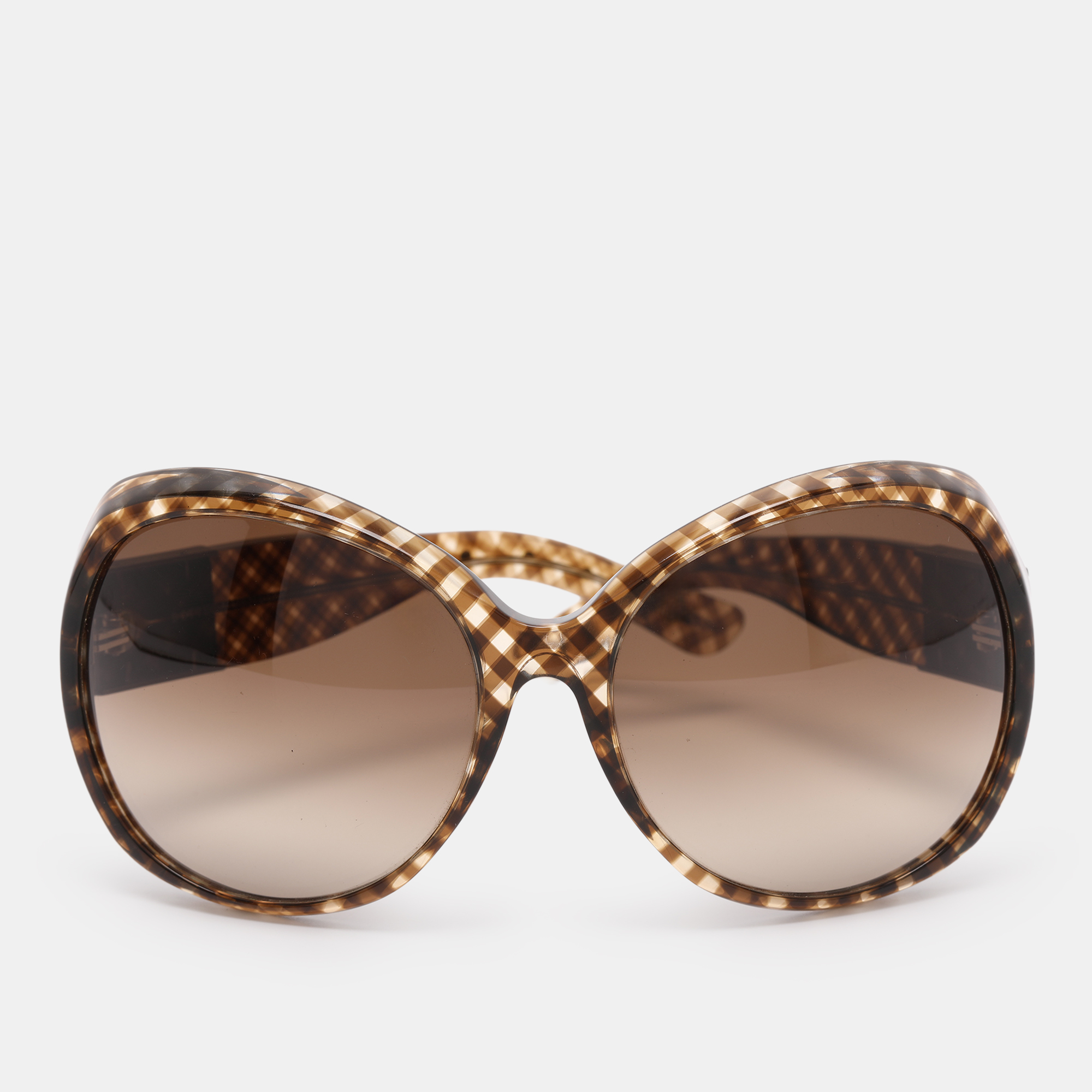 

Bottega Veneta Brown Gradient Acetate BV 65/S SLJ Oversized Sunglasses