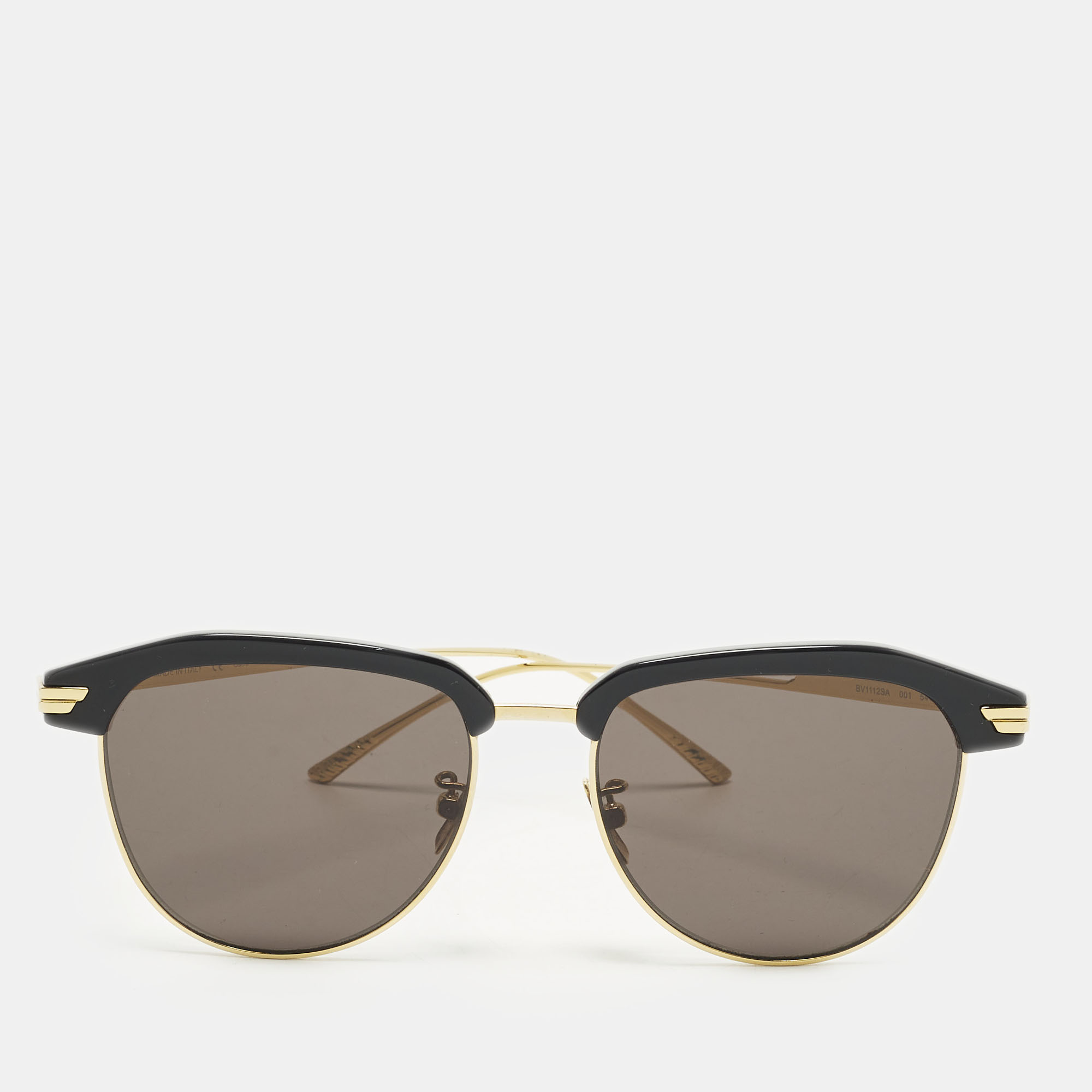 

Bottega Veneta Black/Gold Tone BV112SA Sunglasses