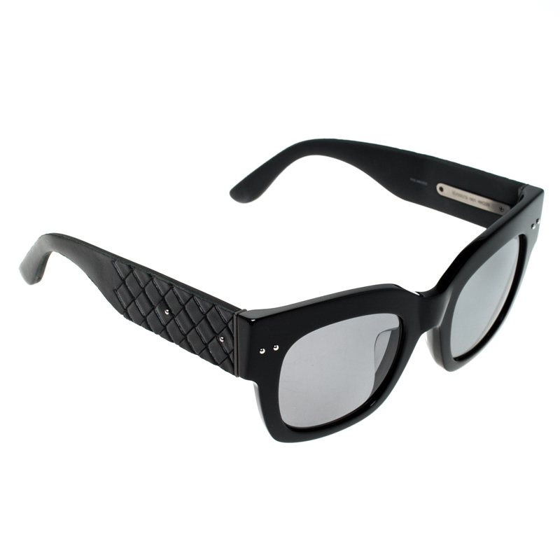 Bottega Veneta Black Polarized BV0007S Wayfarer Sunglasses Bottega ...