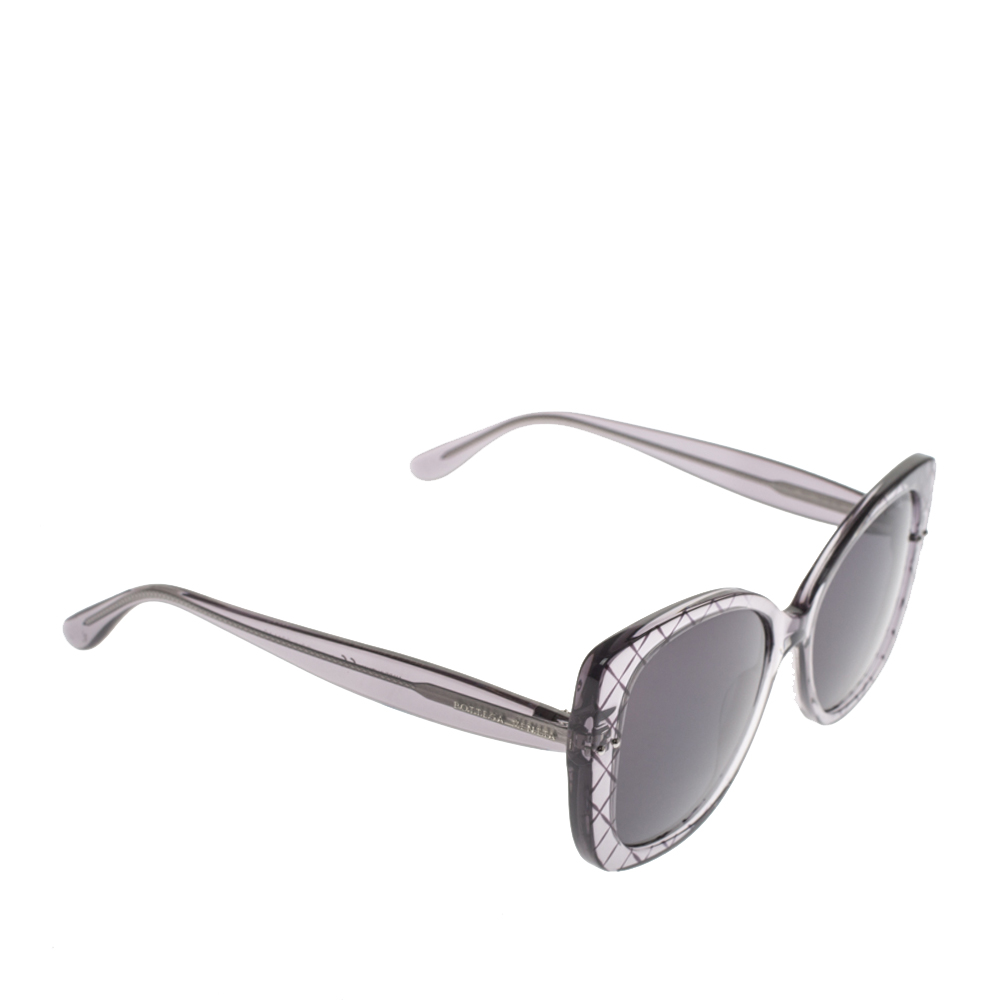 Pre Owned Bottega Veneta Dark Grey/Black BV0198S Sunglasses