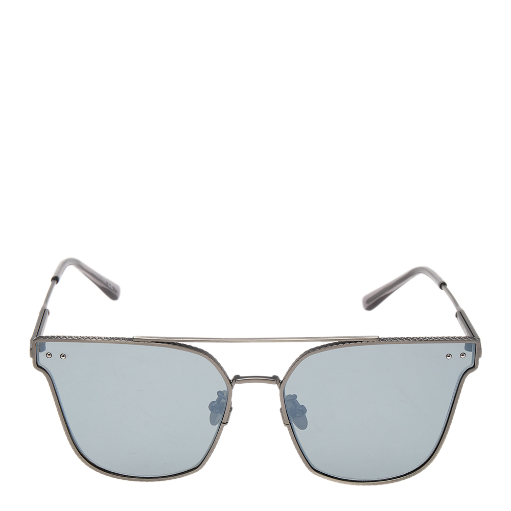

Bottega Veneta Grey/Gunmetal BV0140S Mirror Wayfarer Sunglasses