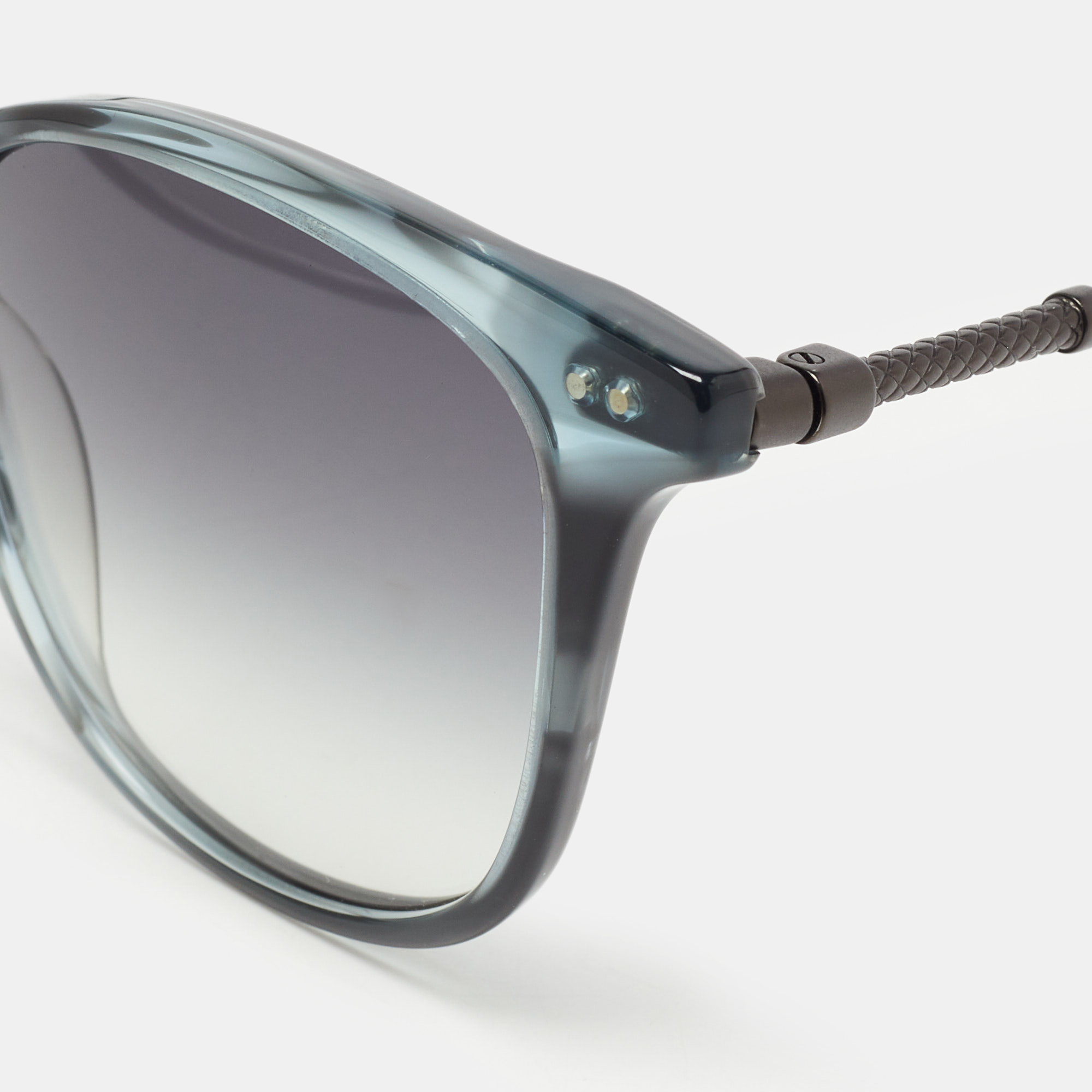 

Bottega Veneta Black/Blue Printed BV0132S Square Sunglasses