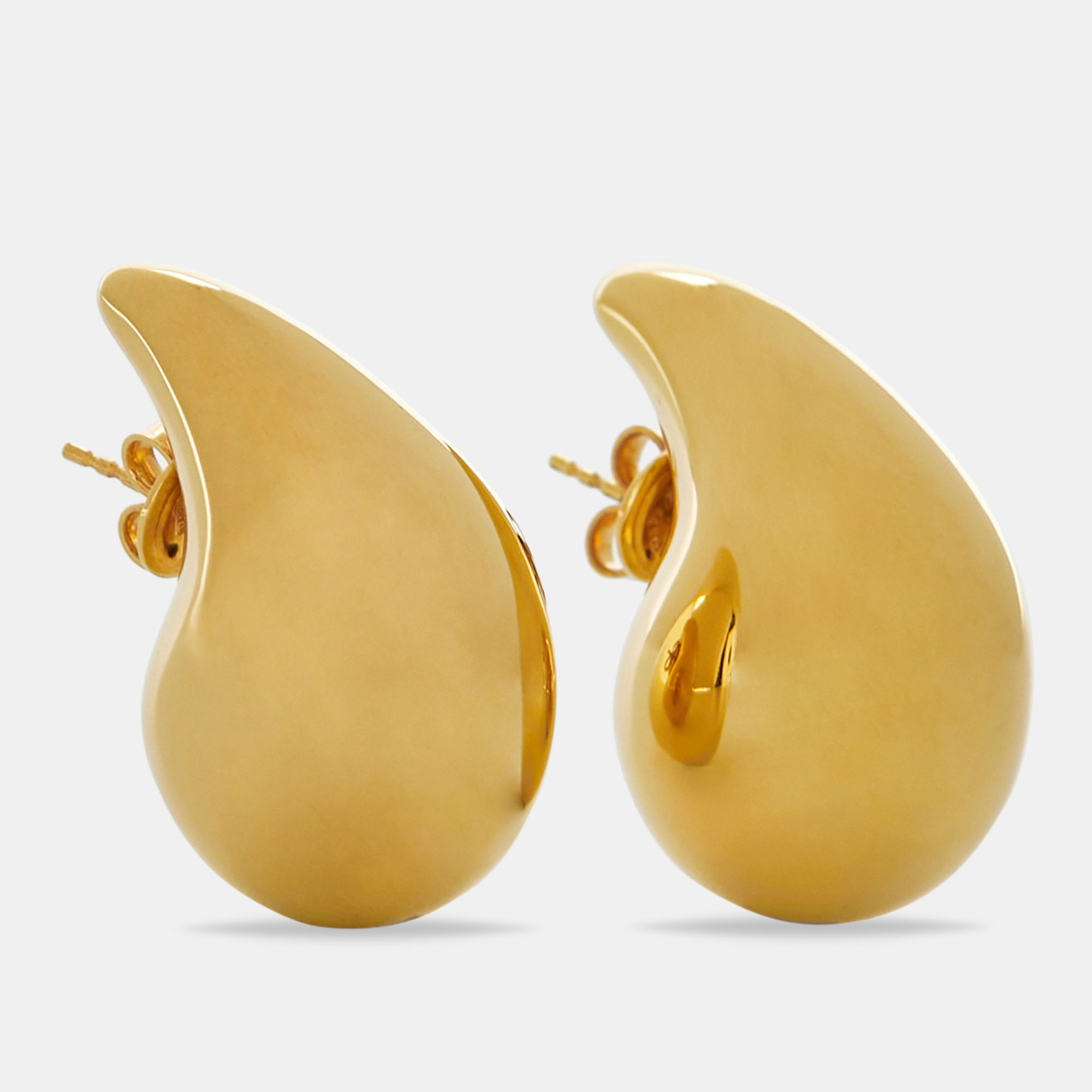 

Bottega Veneta Drop Sterling Silver Gold Tone Earrings