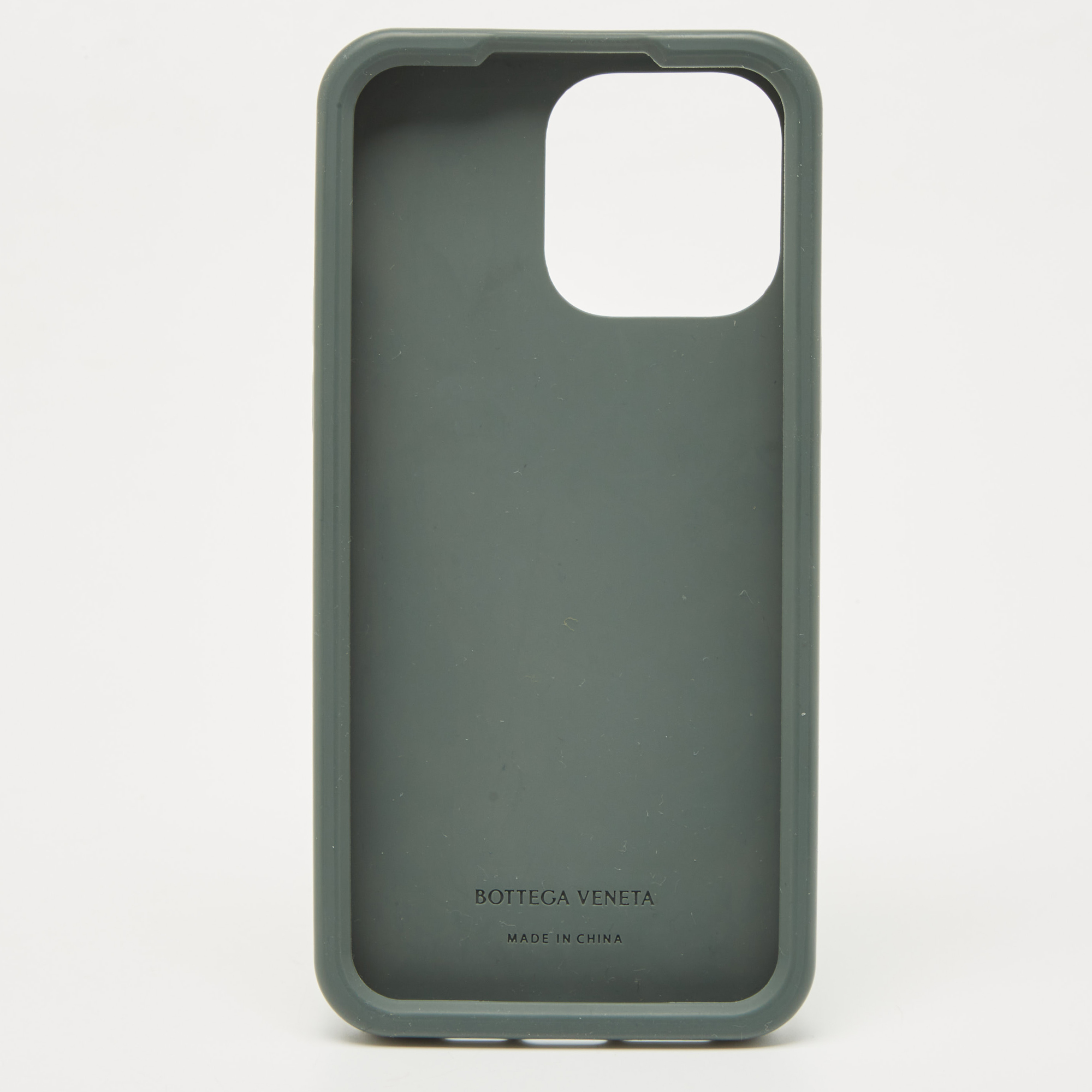 

Bottega Veneta Sage Green Silicone Rubber iPhone 14 Pro Max Cover