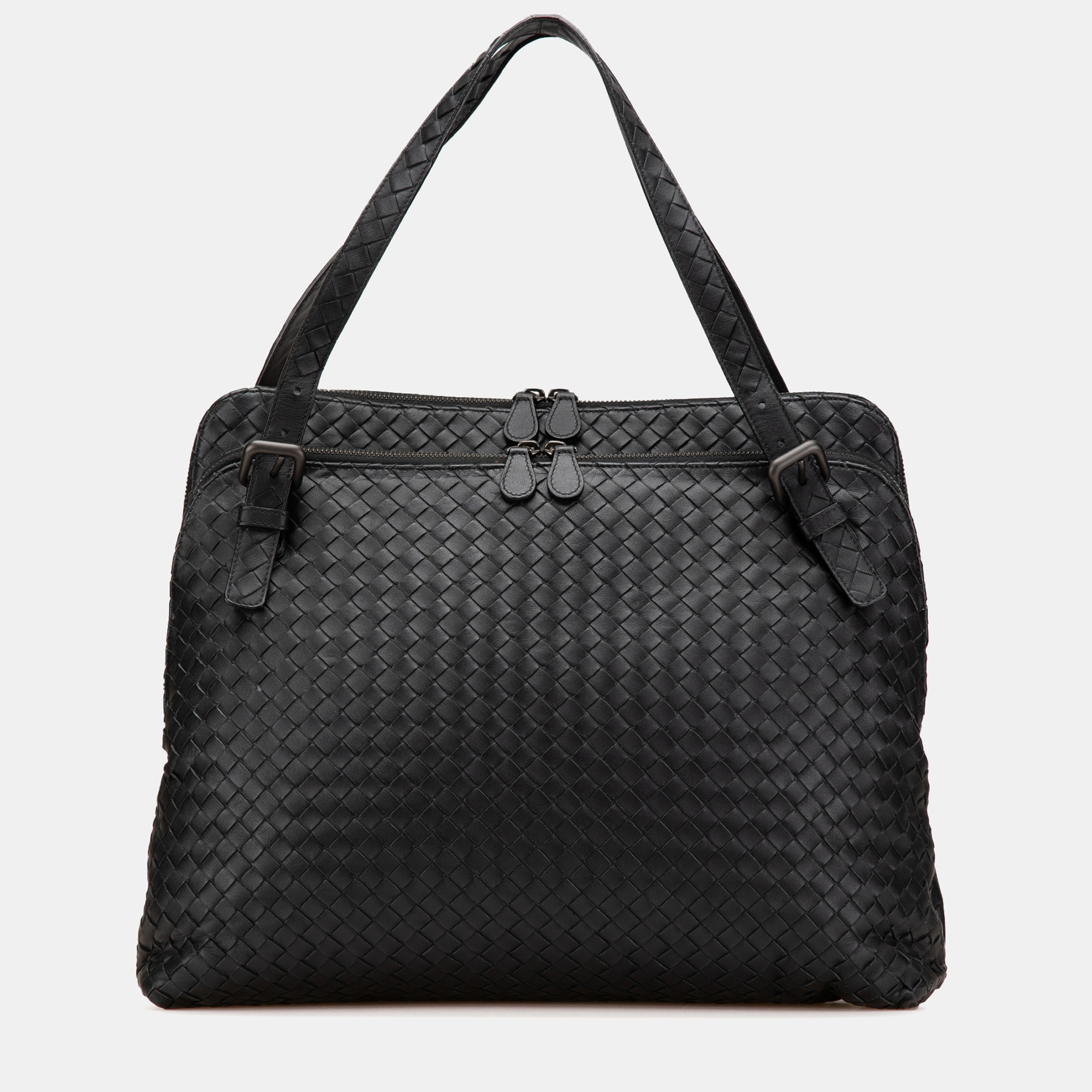 

Bottega Veneta Black Nappa Intrecciato Business Bag