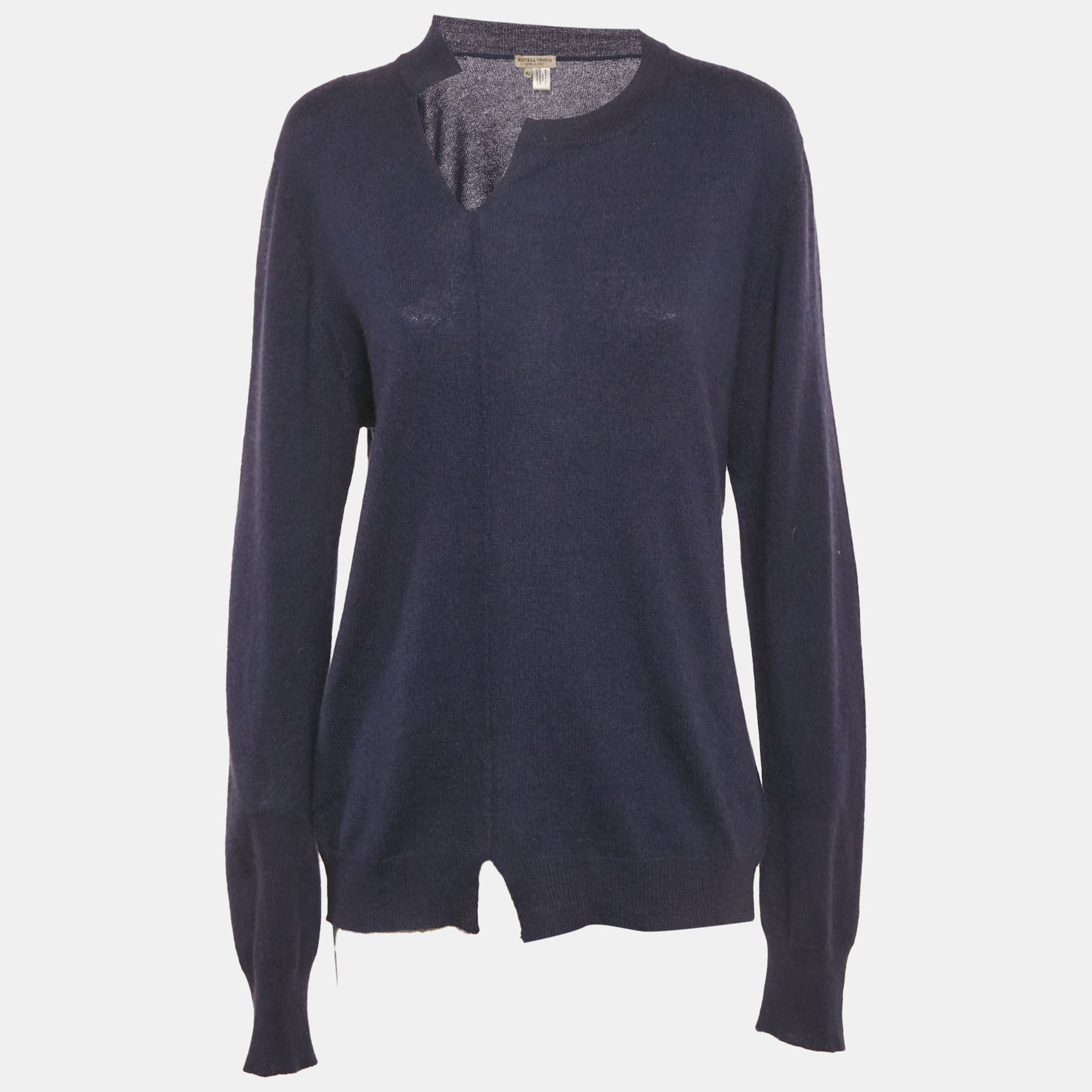 

Bottega Veneta Navy Blue Cashmere Sweater M