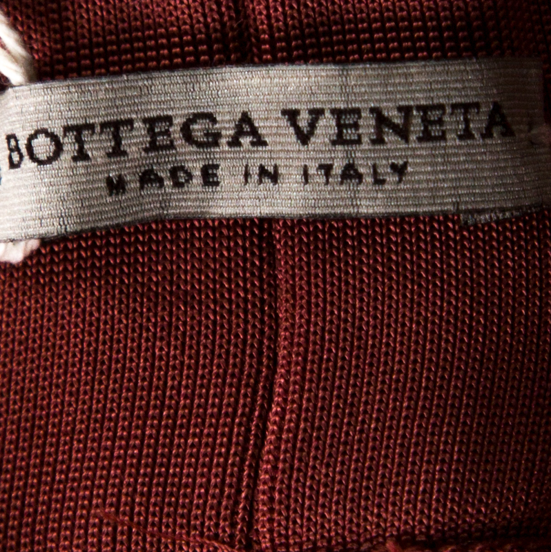 Pre-owned Bottega Veneta Dusky Pink Seamed Track Trousers M
