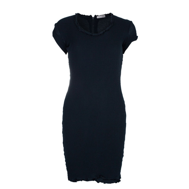 مملوكة مسبقًا Bottega Veneta Silk Cotton Blend Crepe Dress S