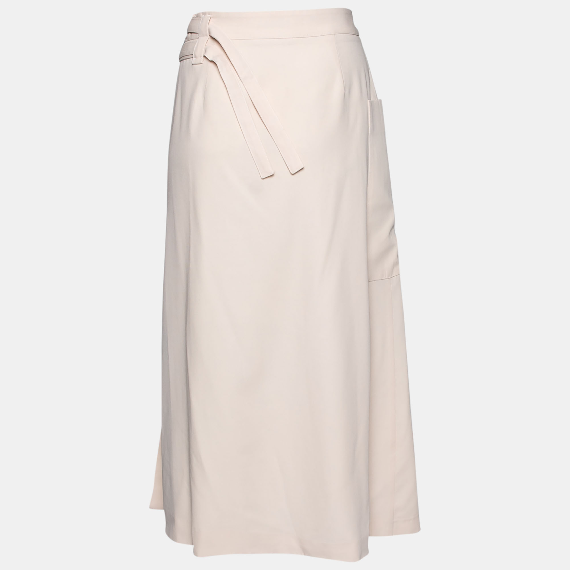 

Bottega Veneta Beige Cotton Midi Wrap Skirt