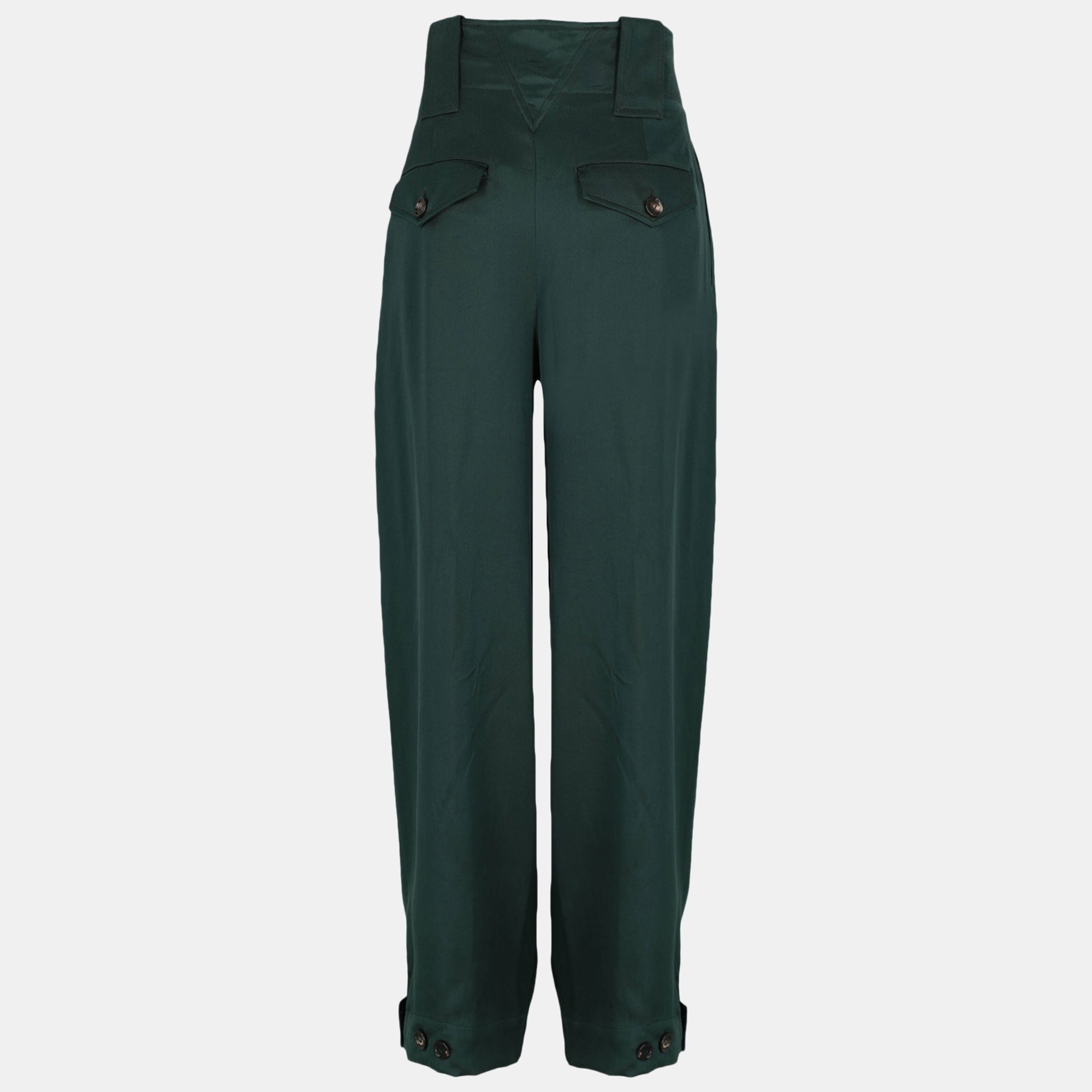 

Bottega Veneta Women's Silk Trousers - Green