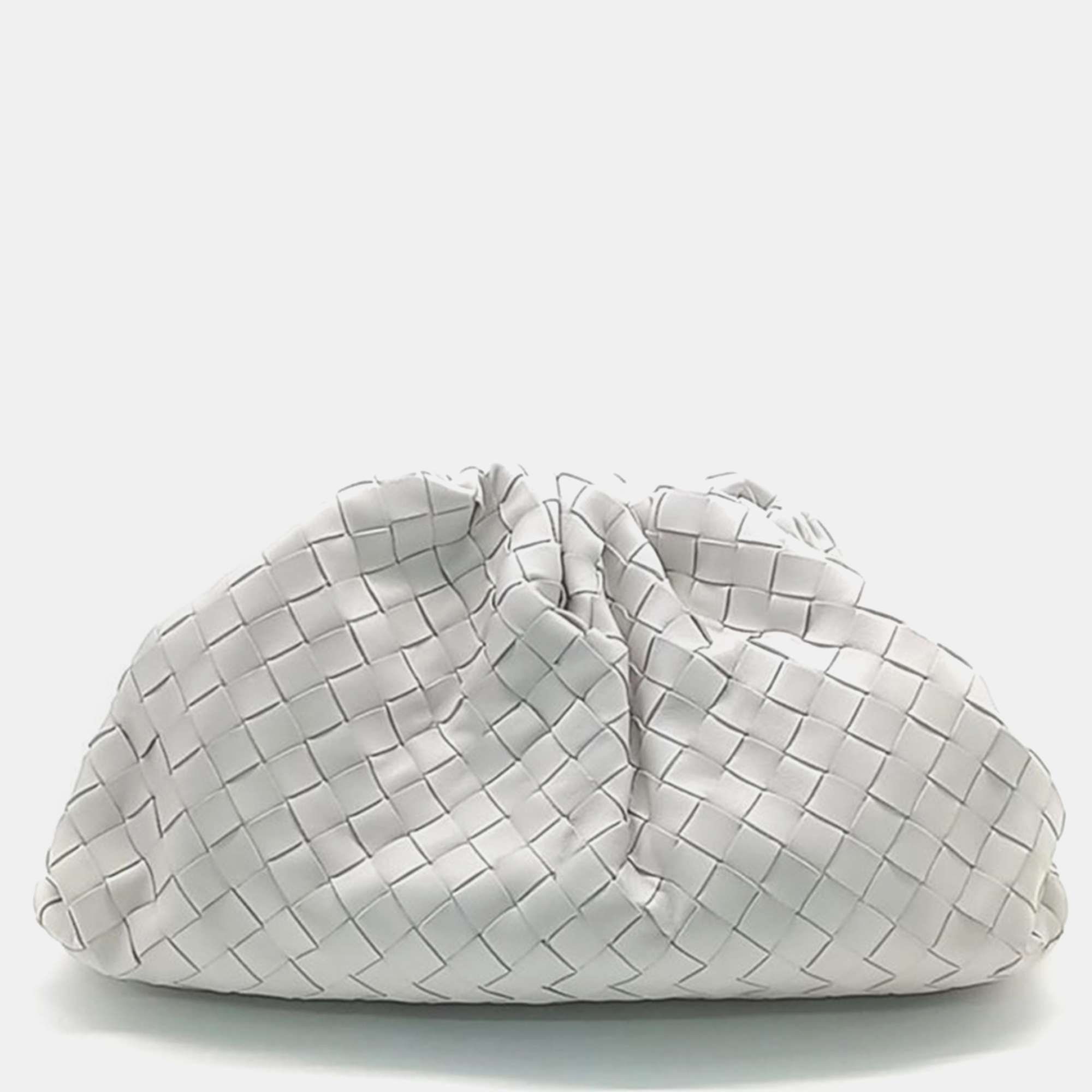 

Bottega Veneta Mash Butter Calf Pouch, White