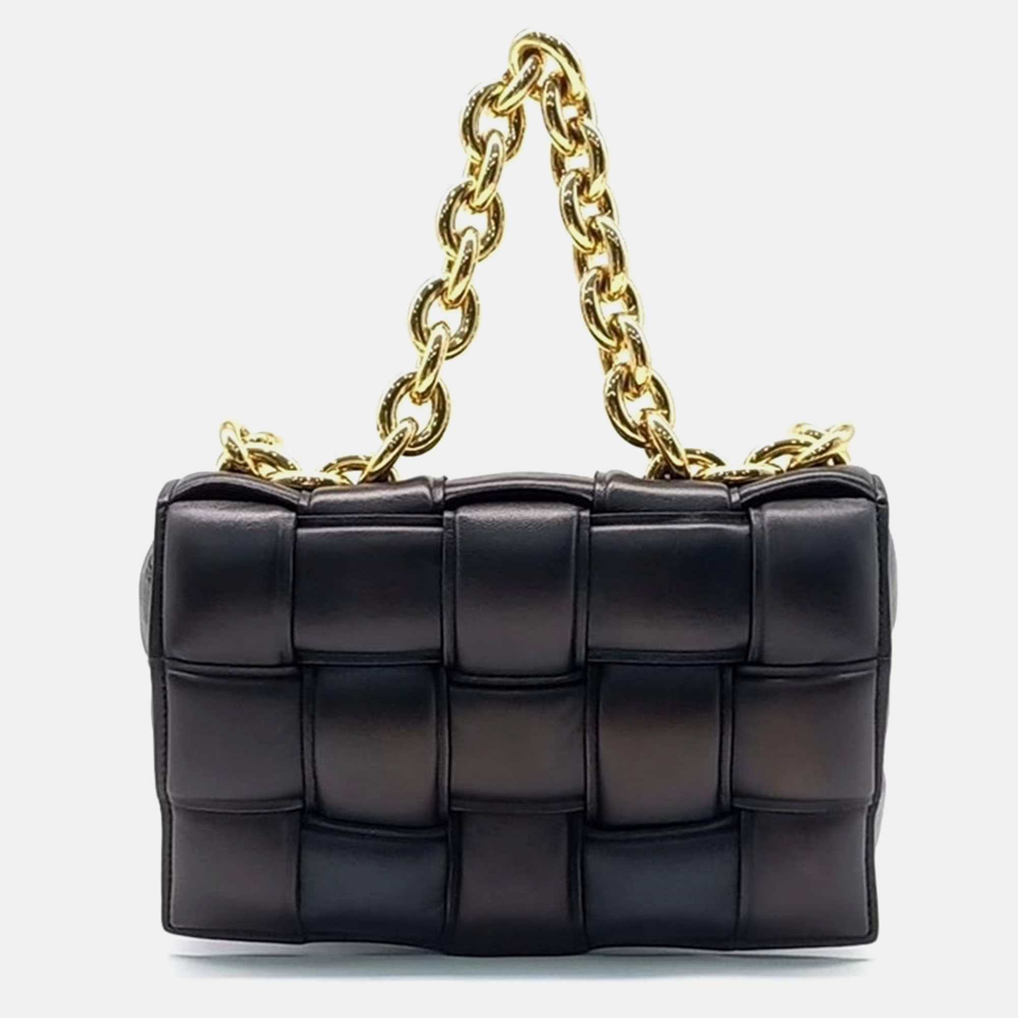 

Bottega Veneta Padded Chain Cassette Bag, Black