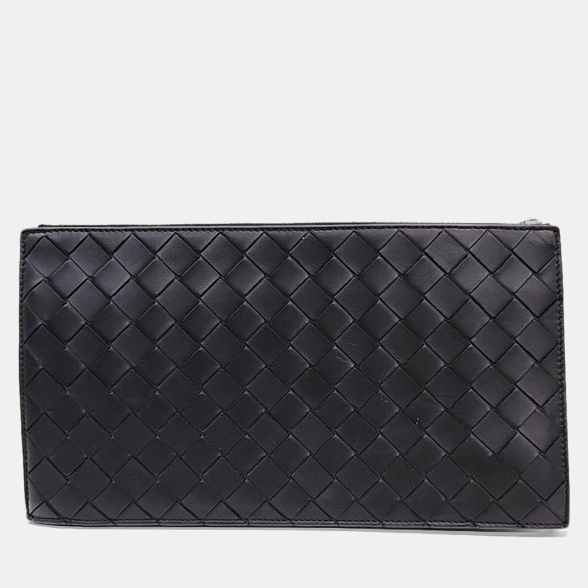 

Bottega Veneta Black Intrecciato Nappa Pouch