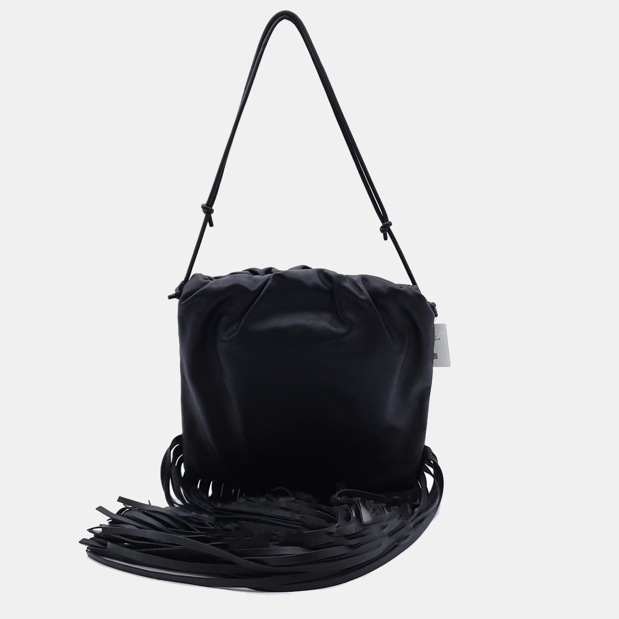 

Bottega Veneta Black Leather Fringe shoulder bag